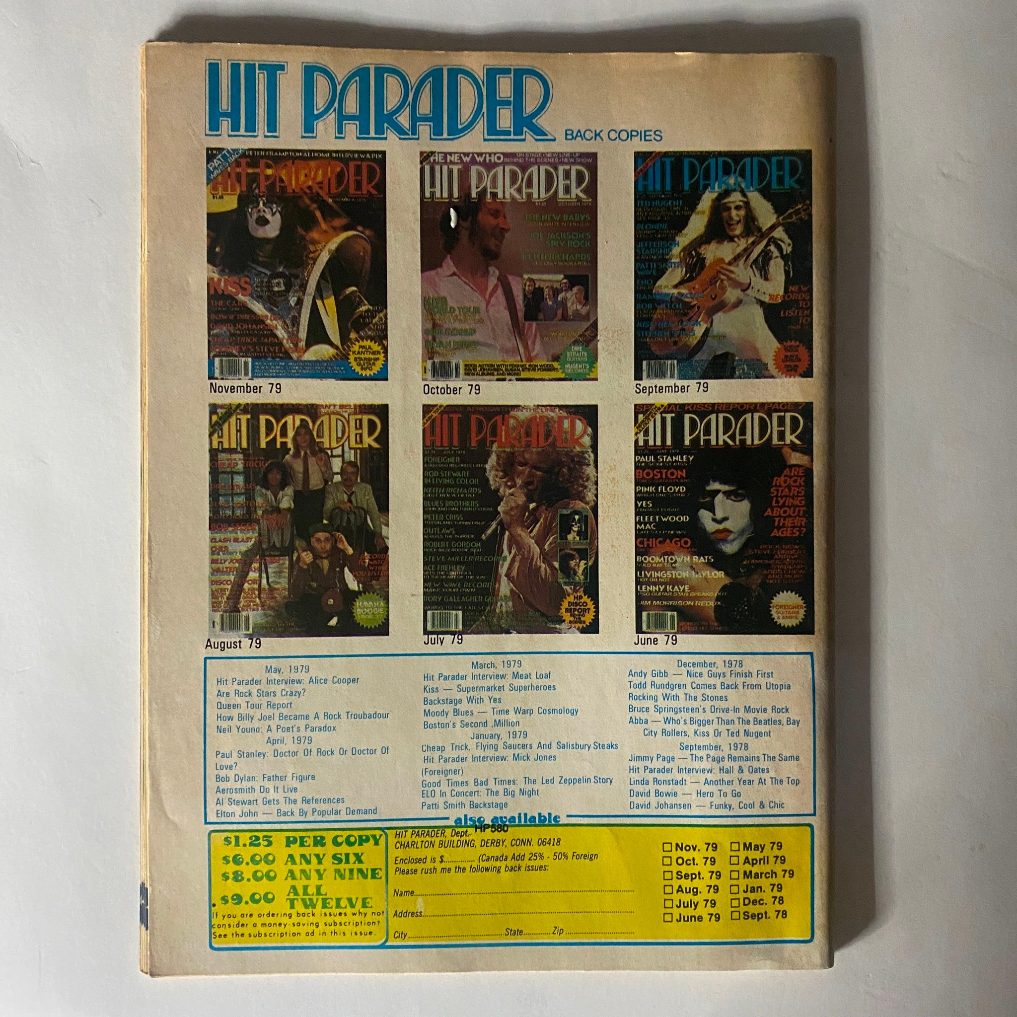 VTG Hit Parader Magazine May 1980 The Clash and Led Zeppelin w Centerfold