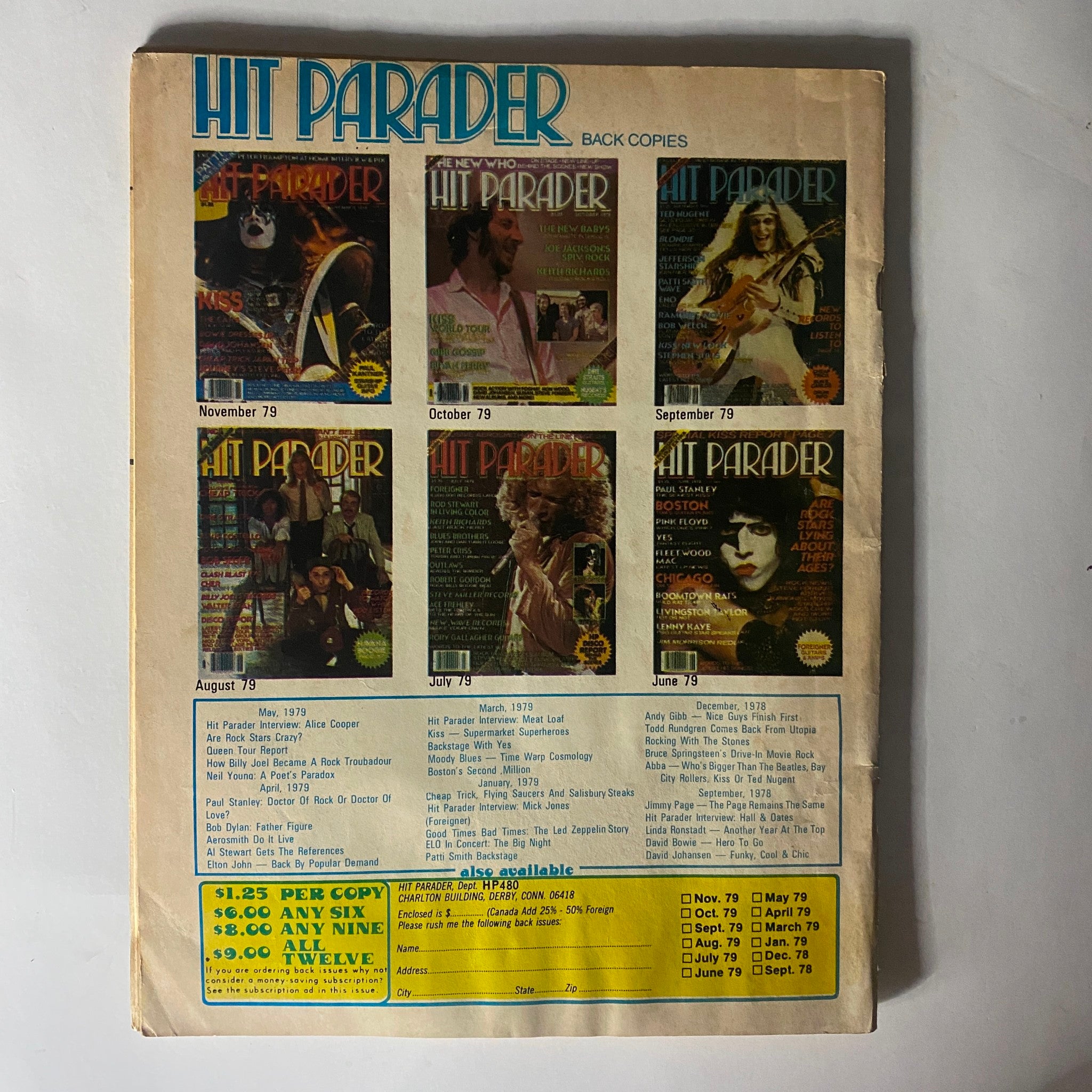 VTG Hit Parader Magazine April 1980 Bob Marley and Thunder Thumbs w Centerfold