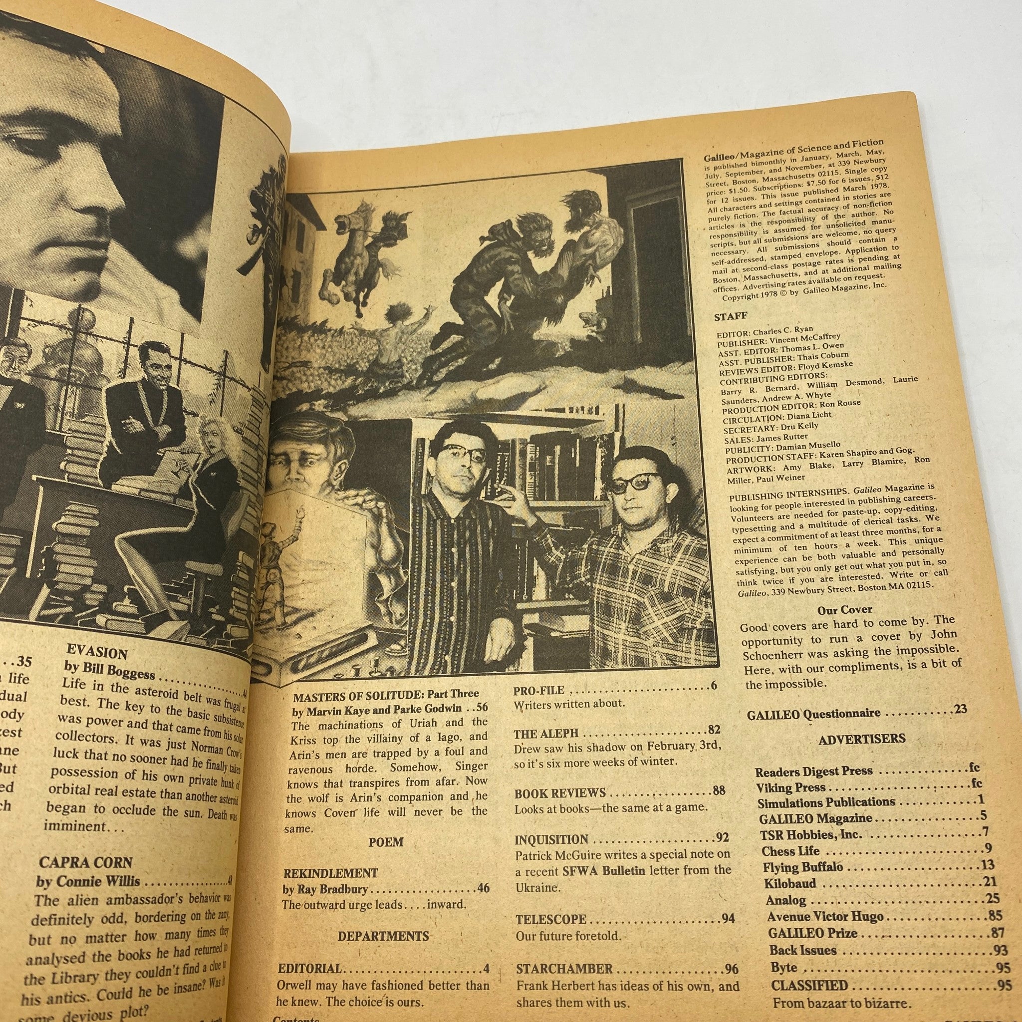 VTG Galileo Magazine of Science & Fiction March 1978 No. 7 Viking Press No Label