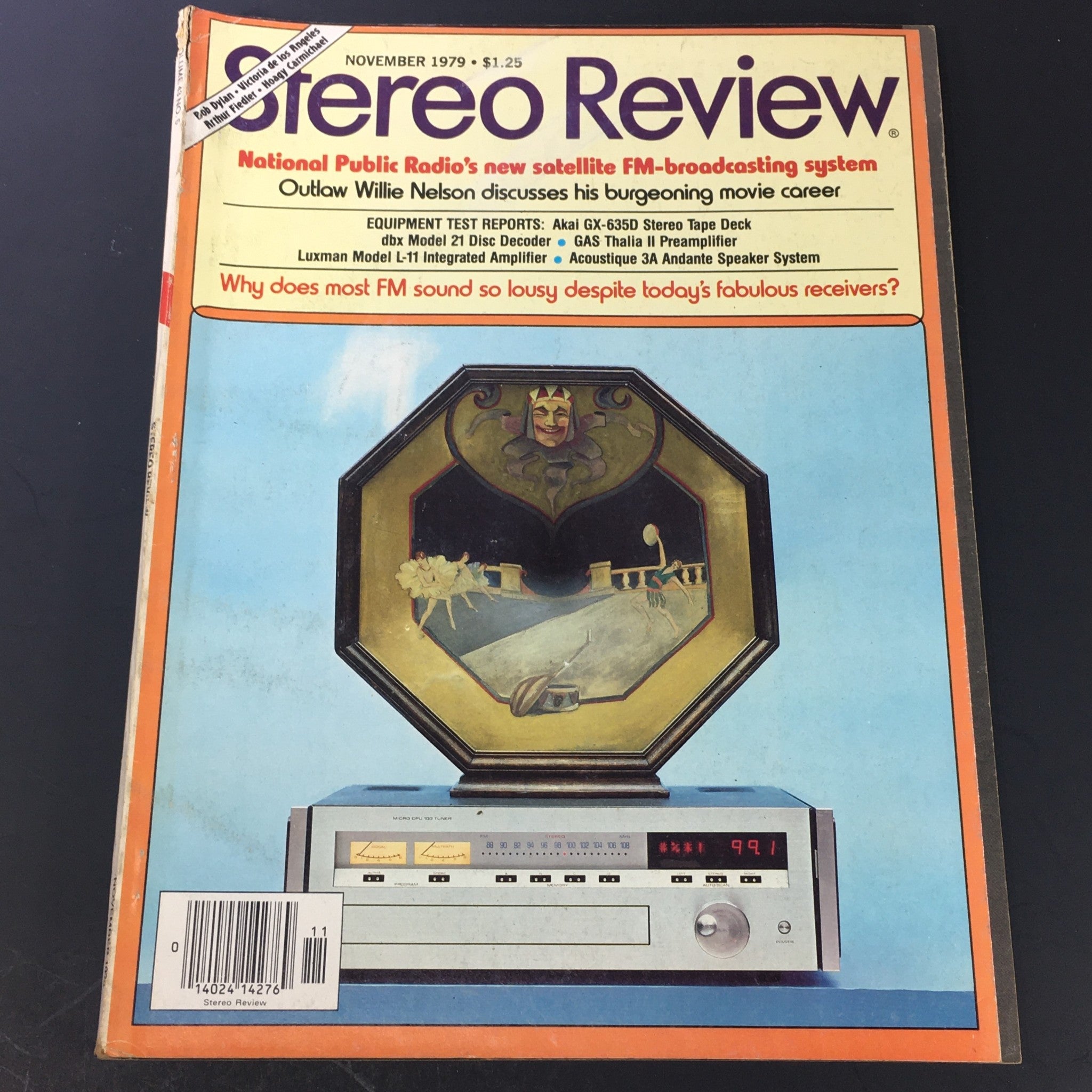 VTG Stereo Review Magazine November 1979 - Outlaw Willie Nelson / Bob Dylan