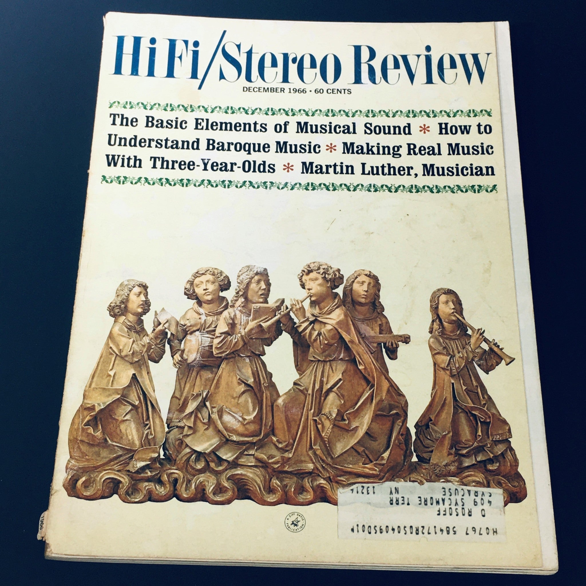 VTG HiFi Stereo Review December 1966 - Musician Martin Luther / Musical Sound