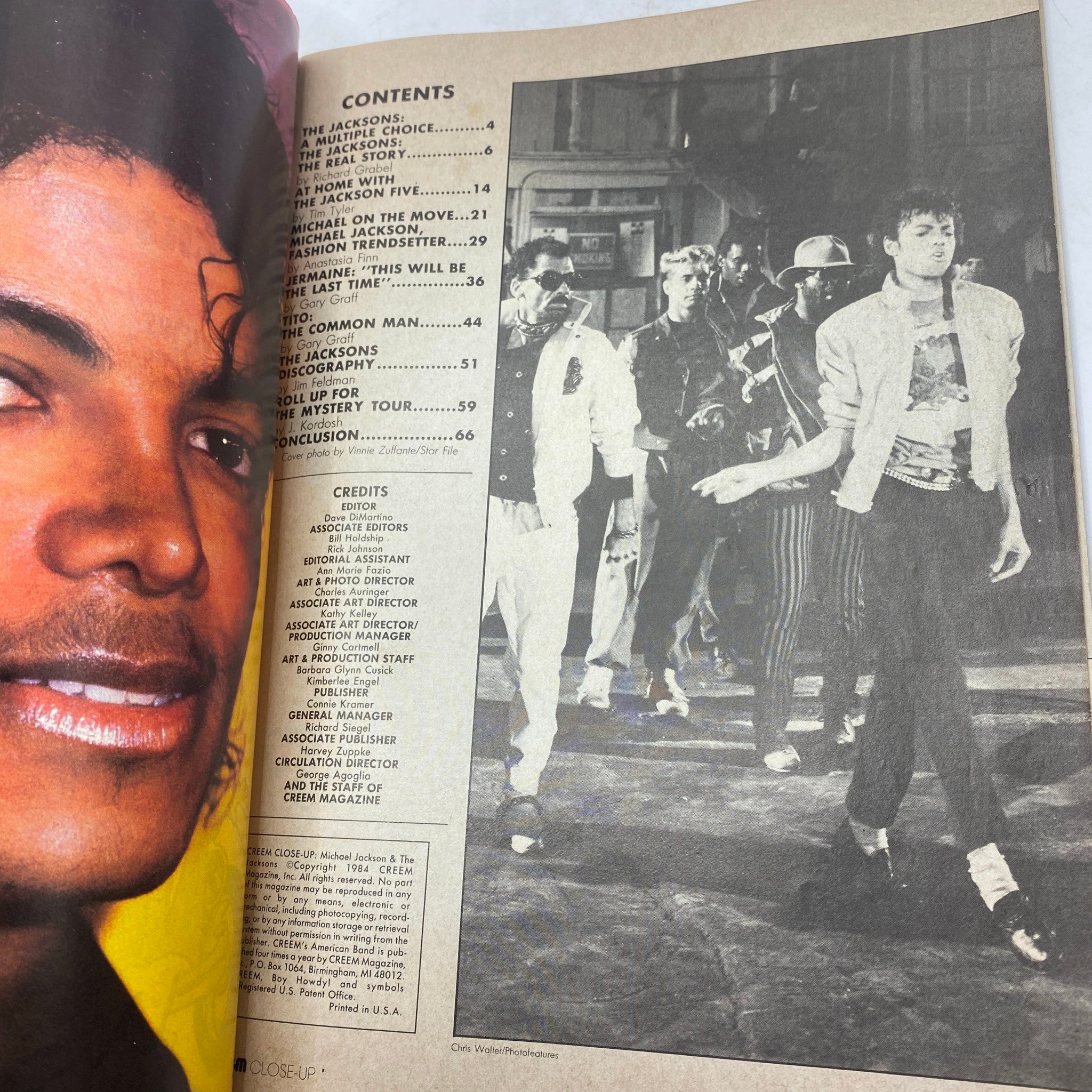 VTG Creem Close-Up Magazine September 1984 Michael Jackson No Label