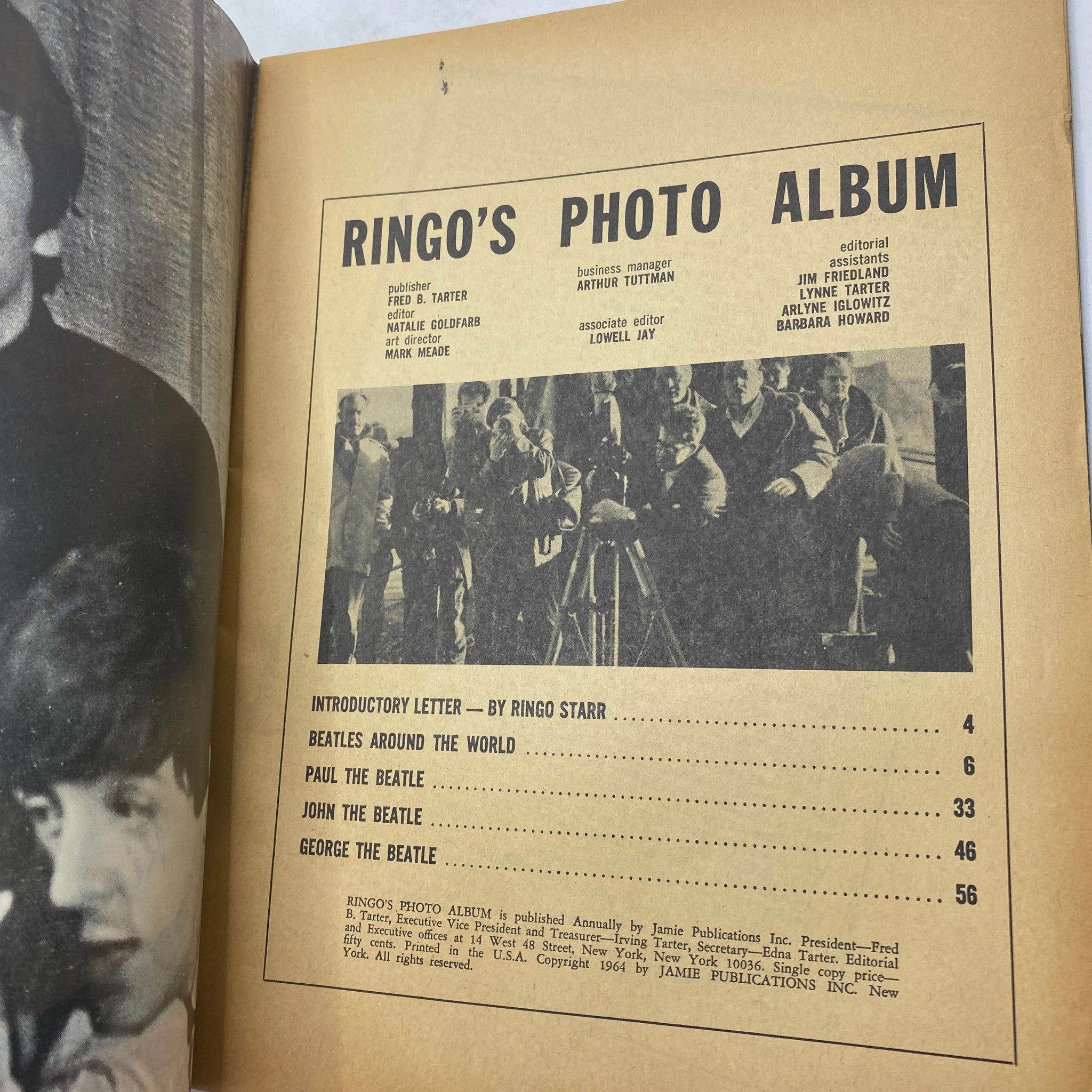 VTG 1964 Ringo's Photo Album All Photos by Ringo Starr No Label