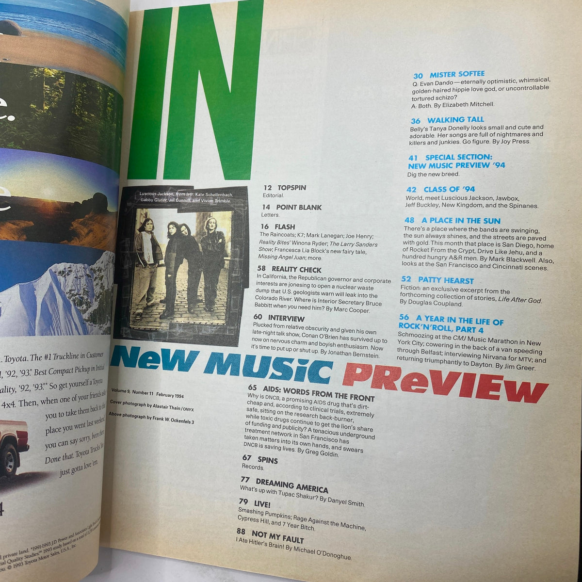 Spin Magazine February 1994