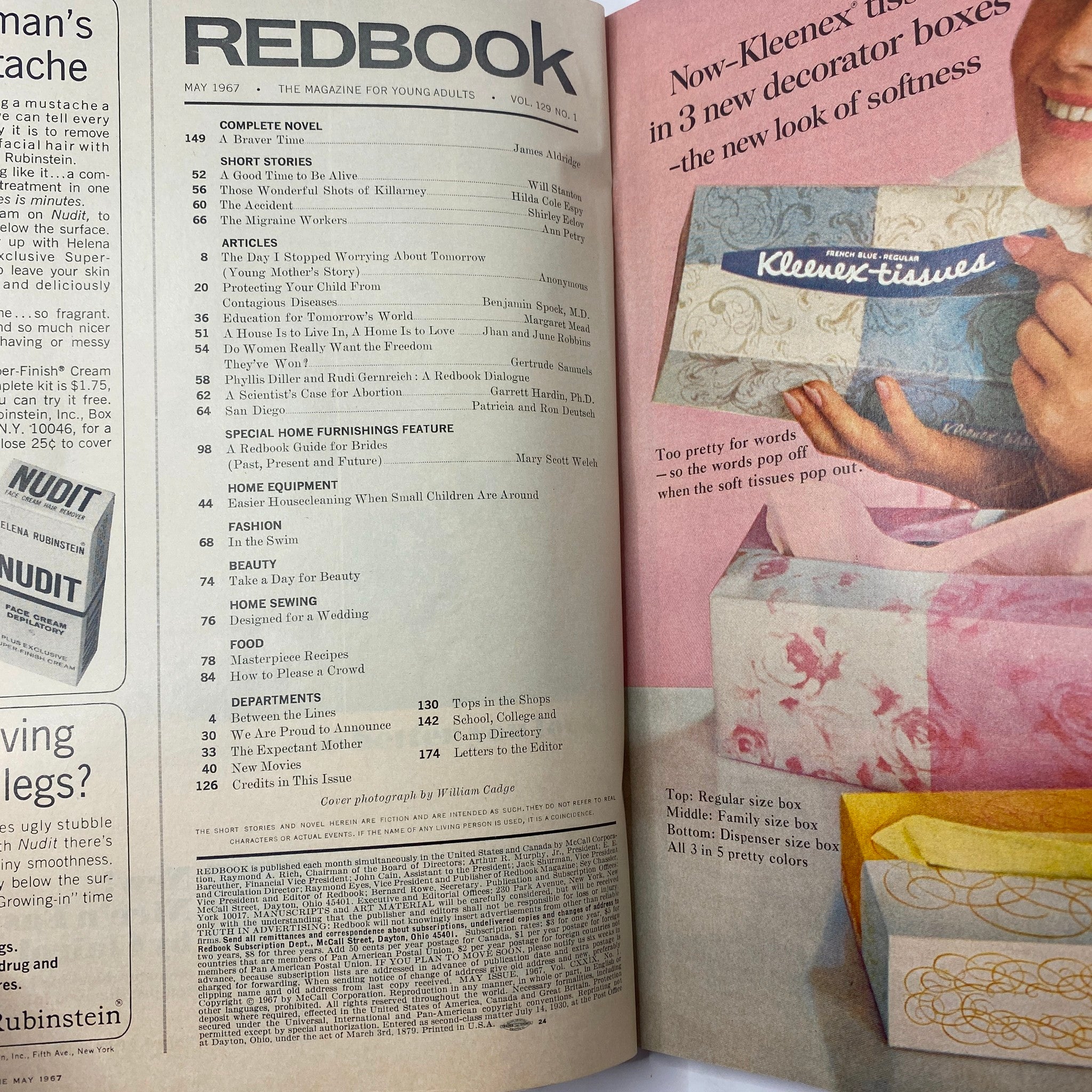 VTG Redbook Magazine May 1967 Vol 129 No. 1 A Scientist's Case for Abortion