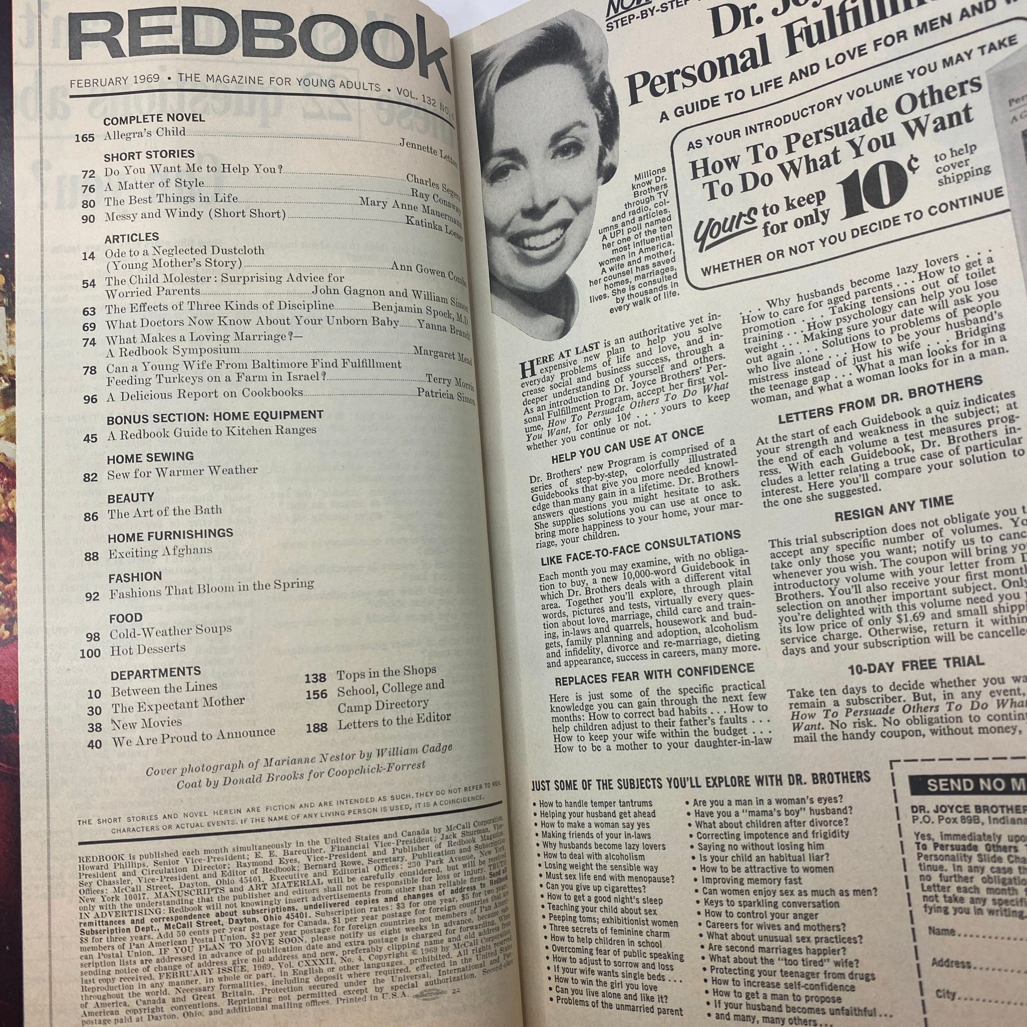 VTG Redbook Magazine February 1969 Vol 132 No. 4 Talk with Margaret Mead