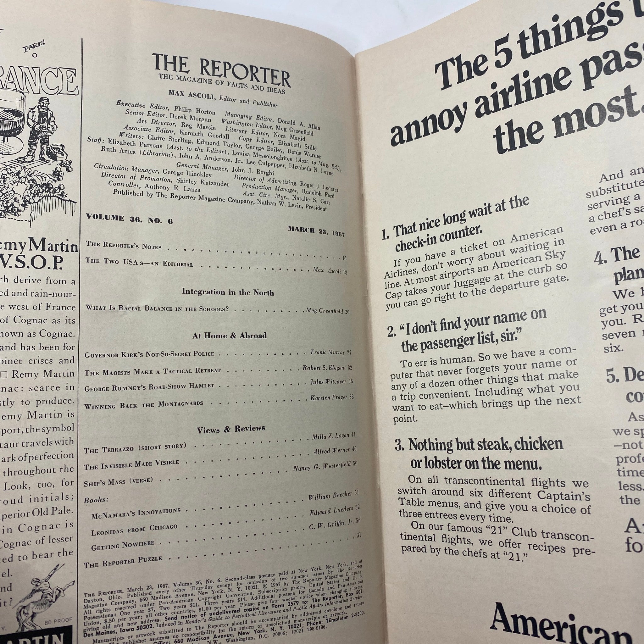 VTG The Reporter Magazine March 23 1967 What Is Racial Balance in the Schools?