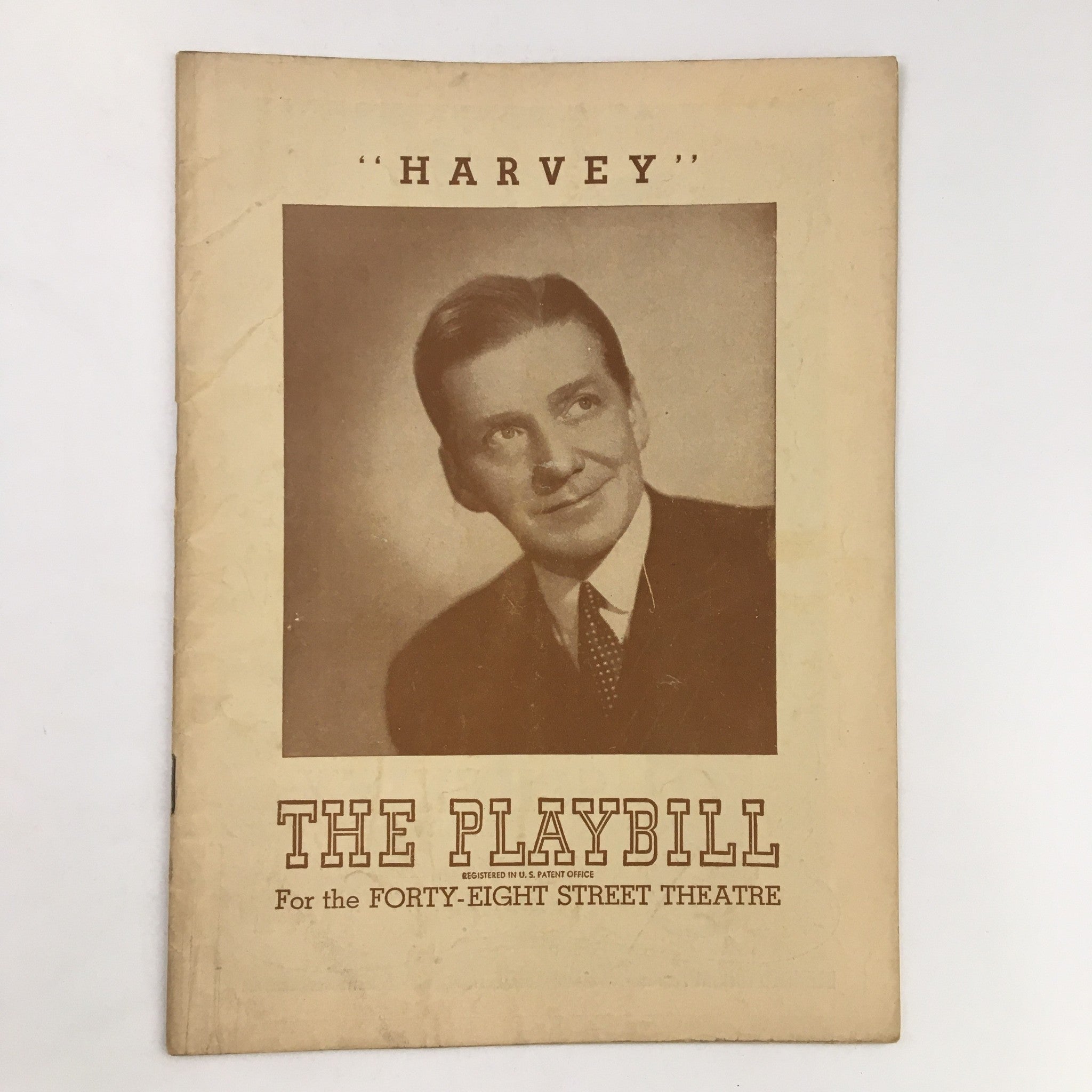 1946 Playbill Forty-Eight Street Theatre Presents Frank Fay in Harvey Prize Play