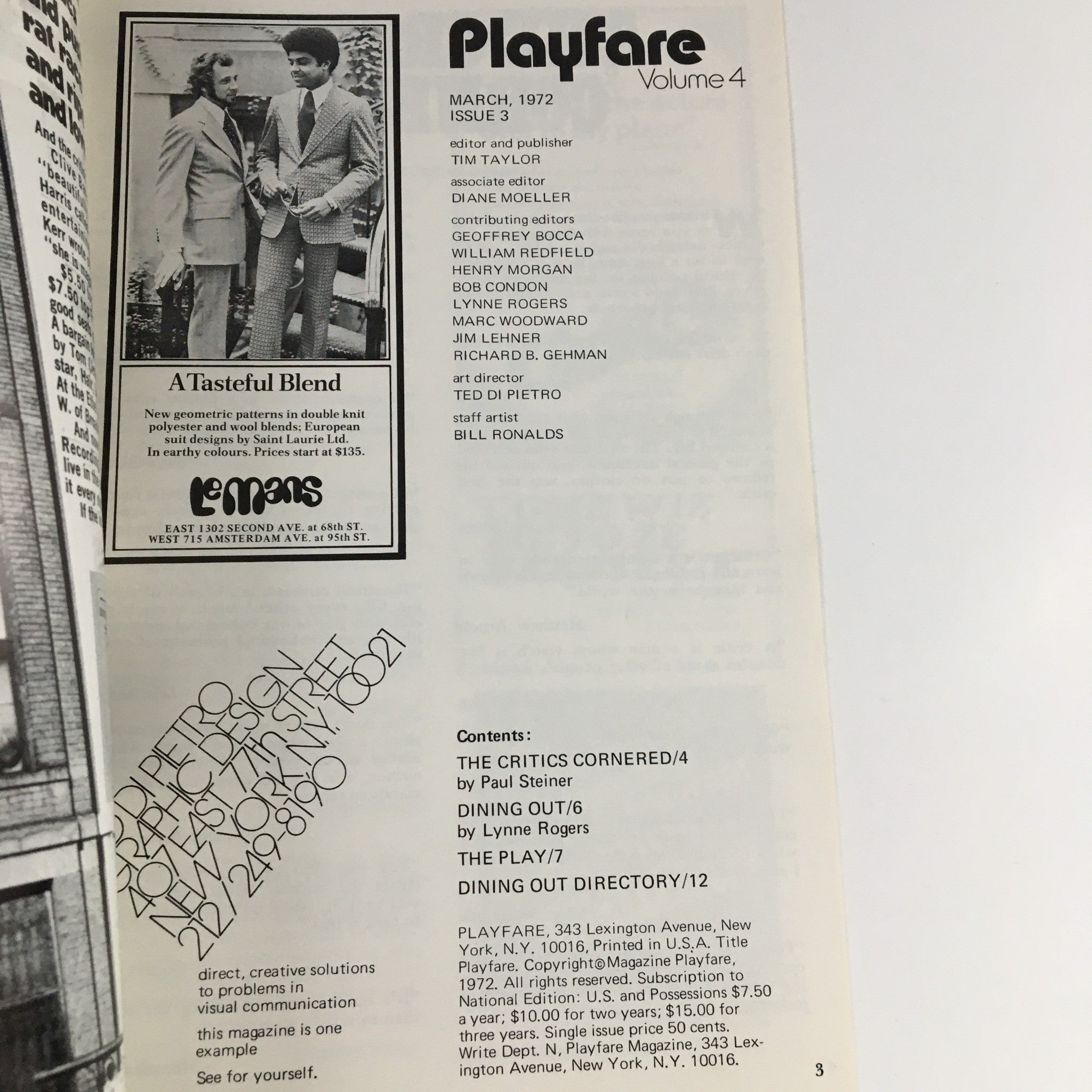 1972 Playfare Roundabout Theatre Present George Bernard Shaw's Misalliance