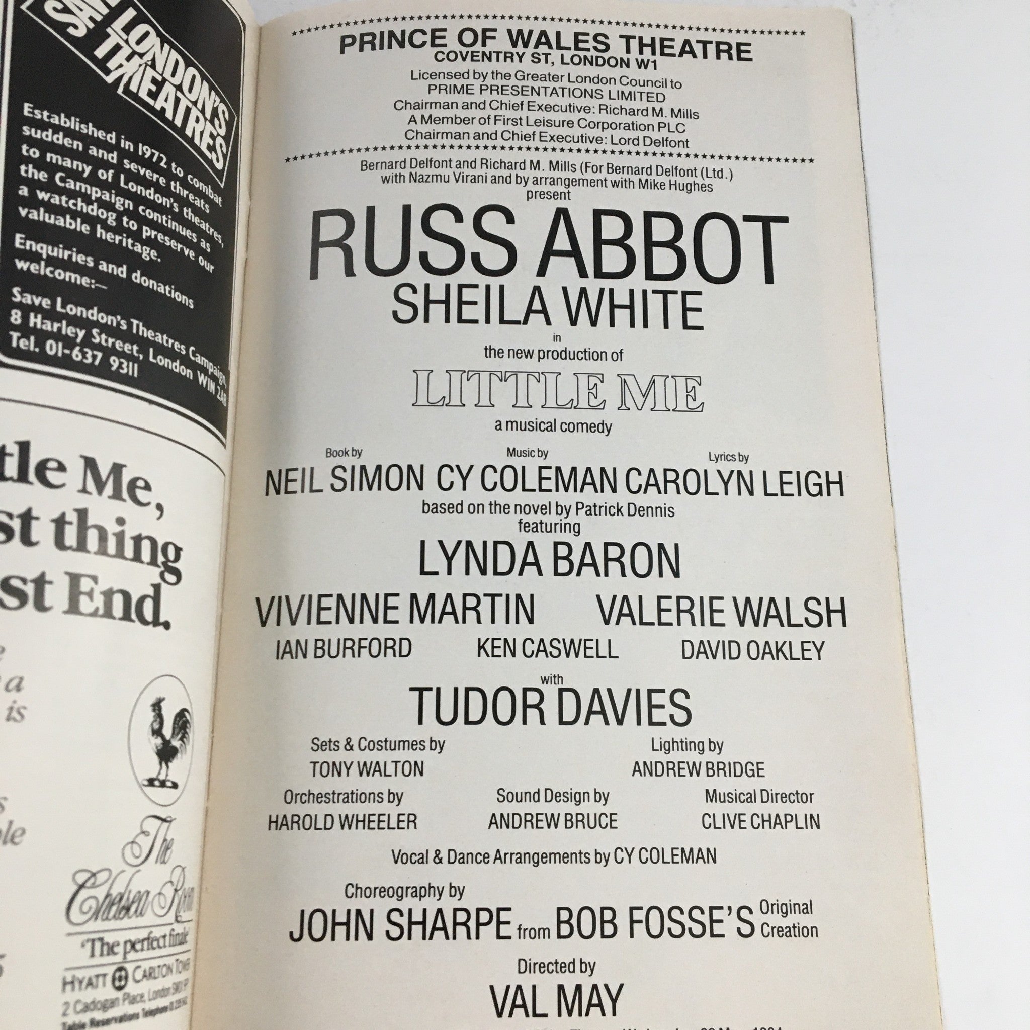 1984 Prince of Wales Theatre Present Russ Abbot in Little Me by Val May