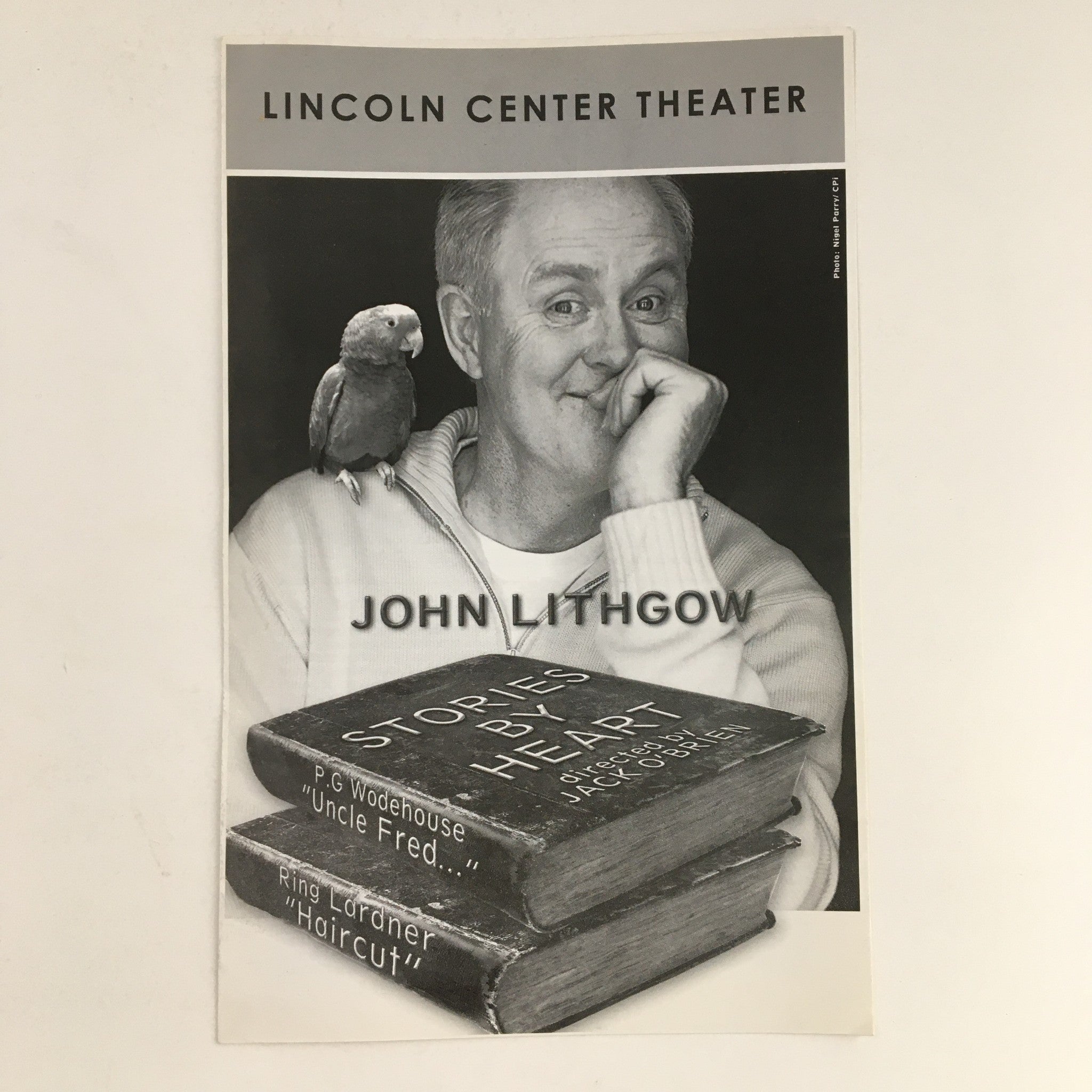 2009 The Front Page Broadway Lincoln Center Theater Present John Lithgow