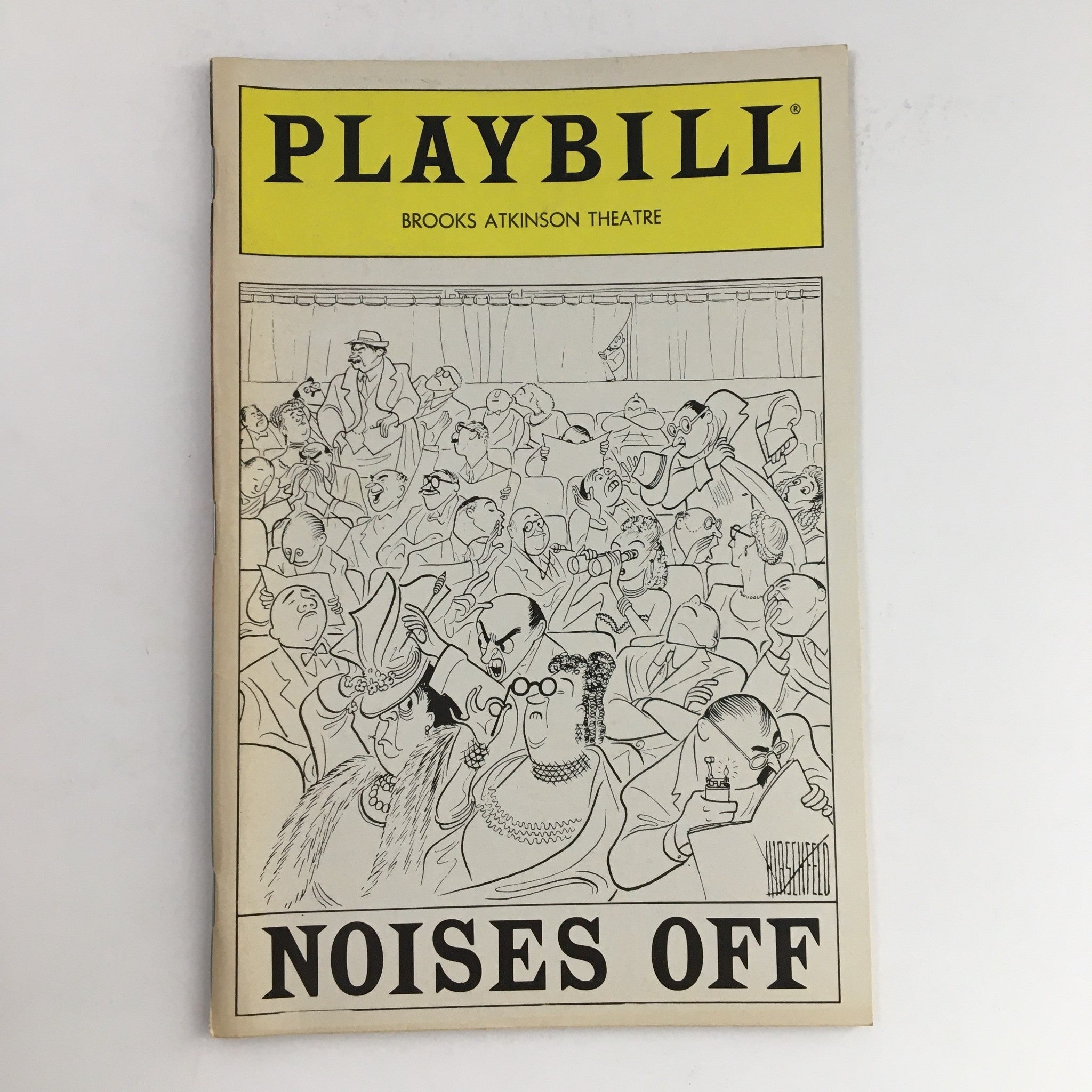 1984 Playbill Brooks Atkinson Theatre Present Noises Off by Michael Frayn