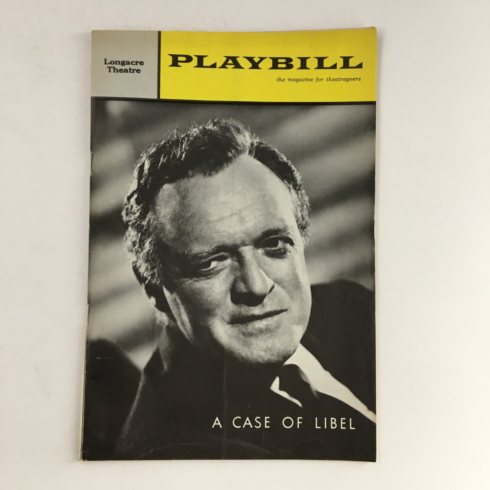 1963 Playbill Longacre Theatre Present A Case of Libel by Henry Denker