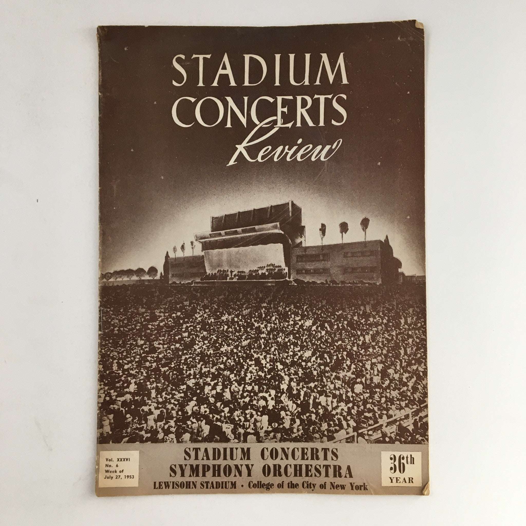 1953 Stadium Concerts Symphony Orchestra Review at Lewisohn Stadium