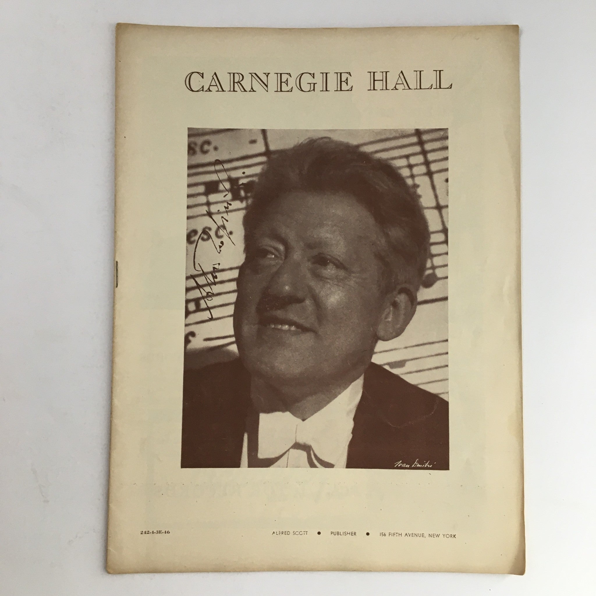 1946 Carnegie Pop Concerts Hall Program Artur Rodzinski's 4356th Concert