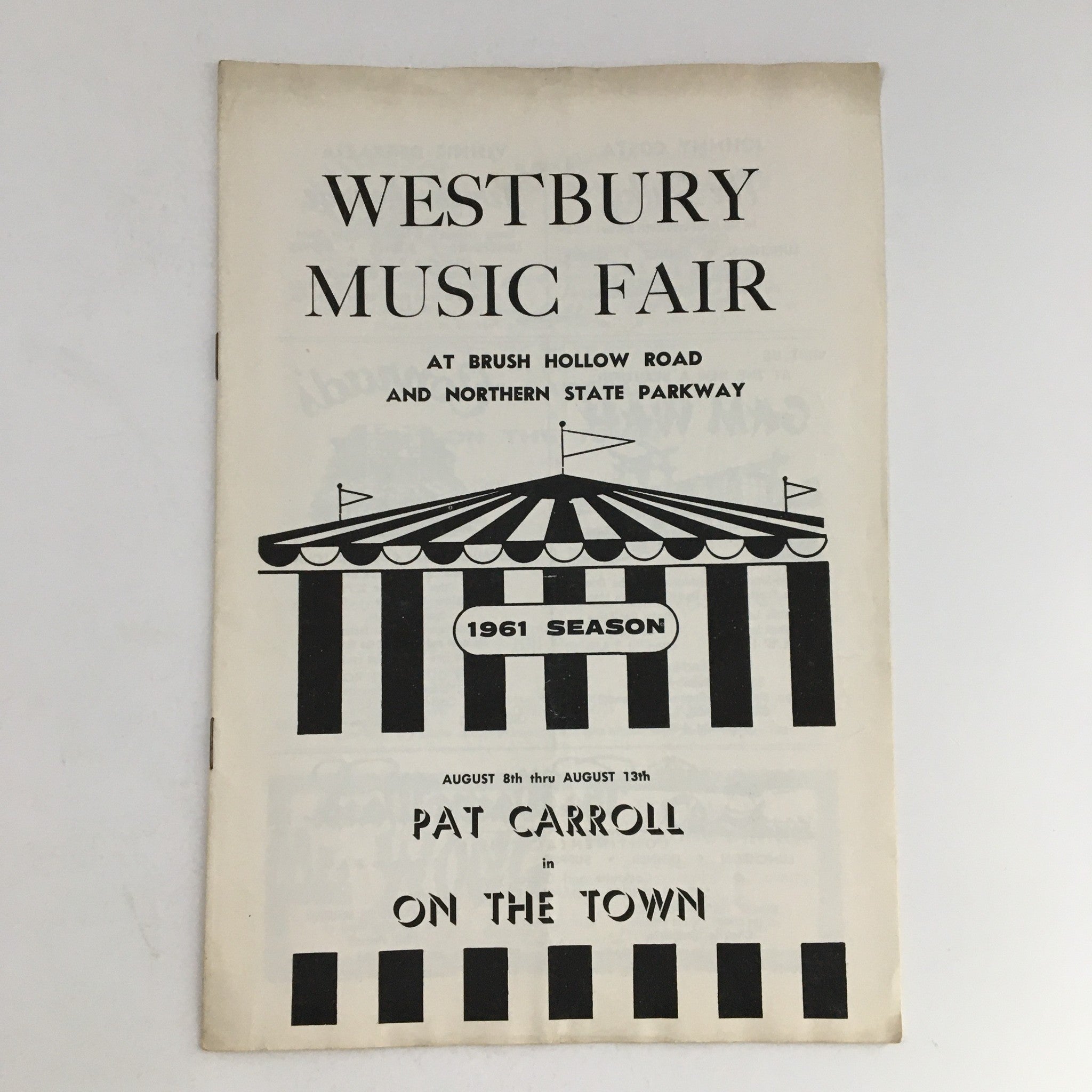 1961 Season Westbury Music Fair Pat Carroll in On The Town by Bill Penn