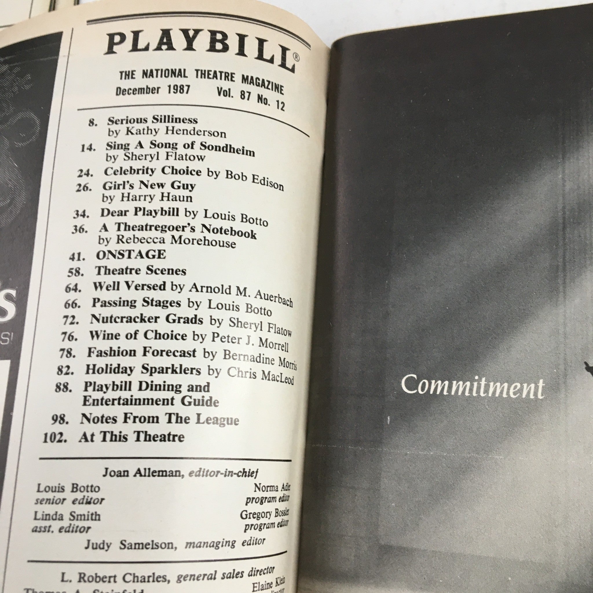 1987 Playbill City Center Theater Present Alvin Ailey by Mary Barnett