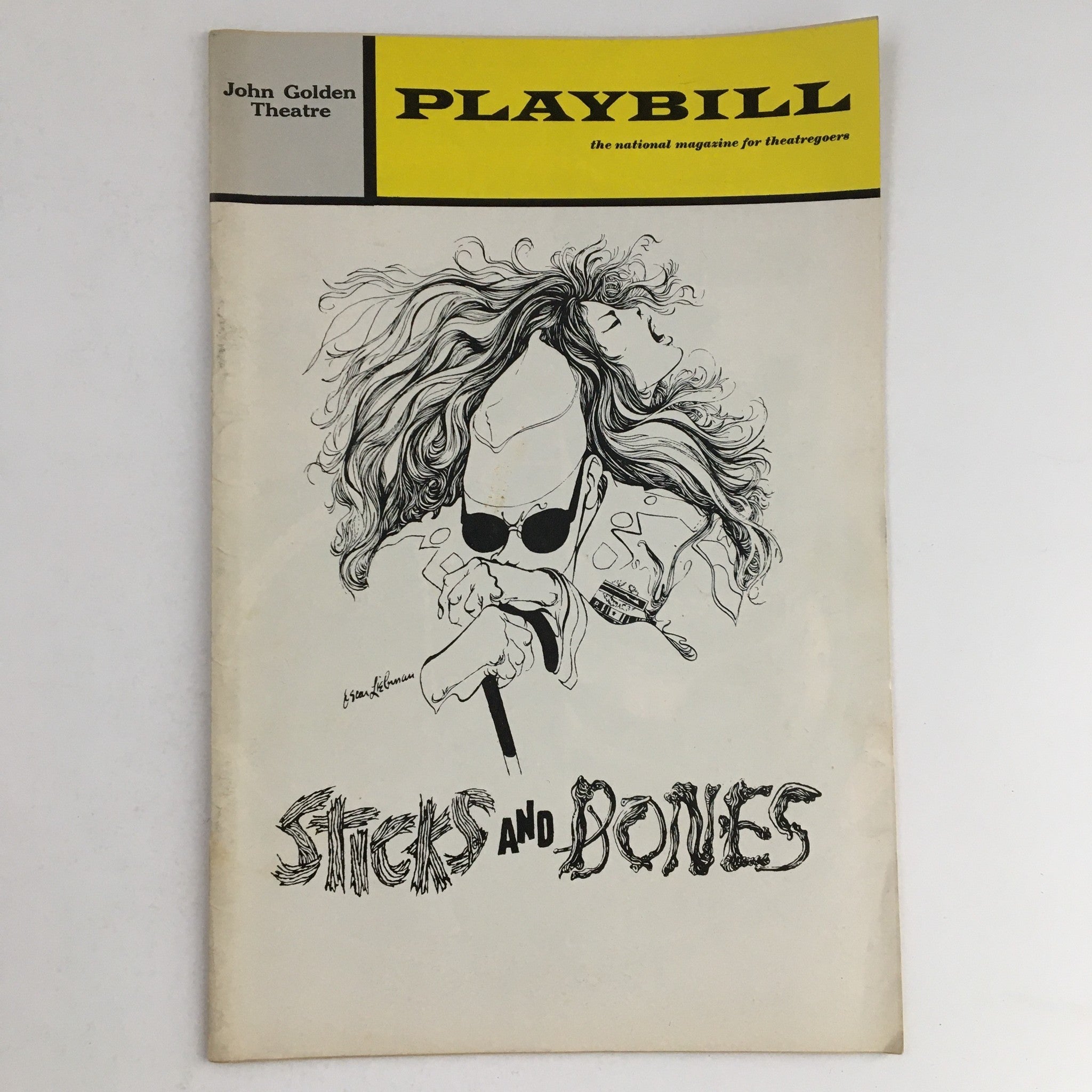 1972 Playbill John Golden Theatre Present David Rabe's Sticks and Bones