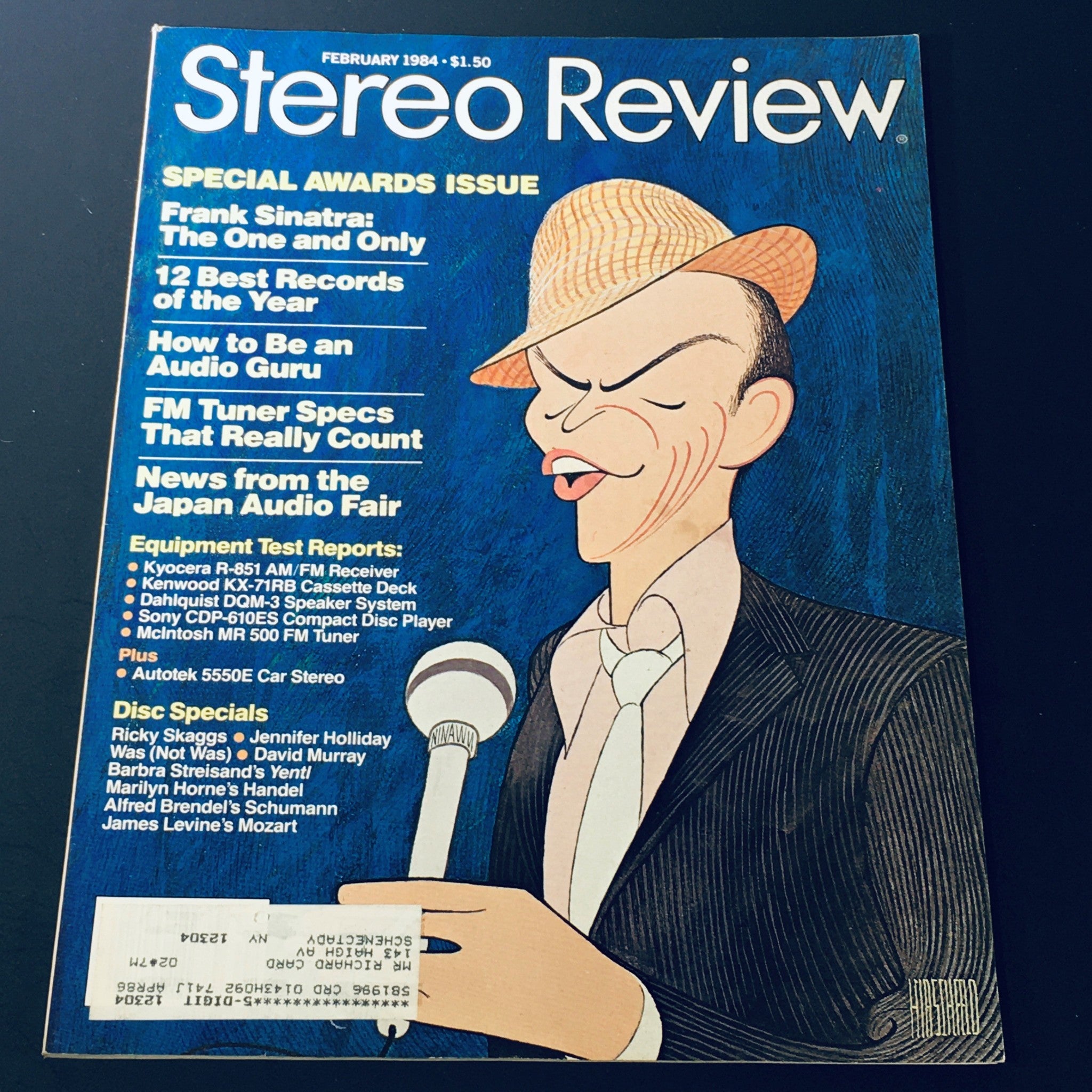 VTG Stereo Review Magazine February 1984 - Frank Sinatra / Ricky Snaggs Discs