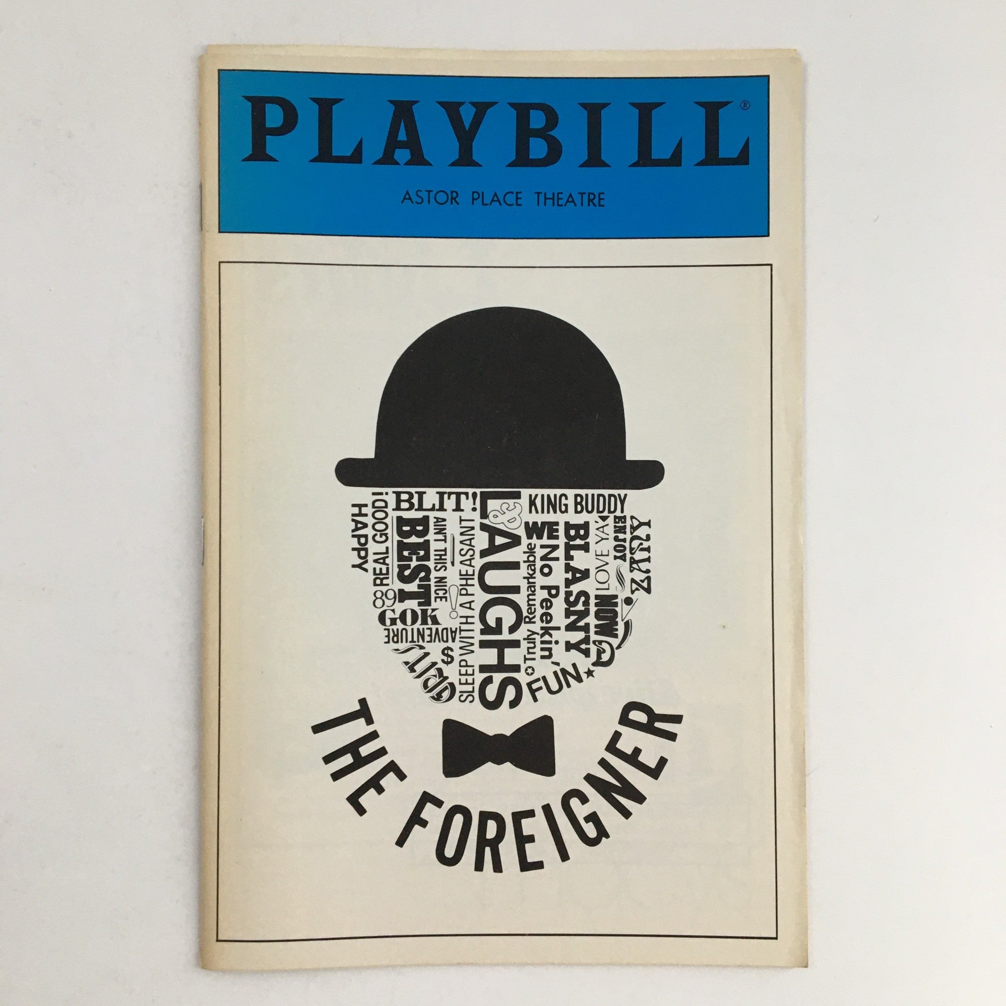 1986 Playbill Astor Palace Theatre Present The Foreigner Comedy by Larry Shue VG