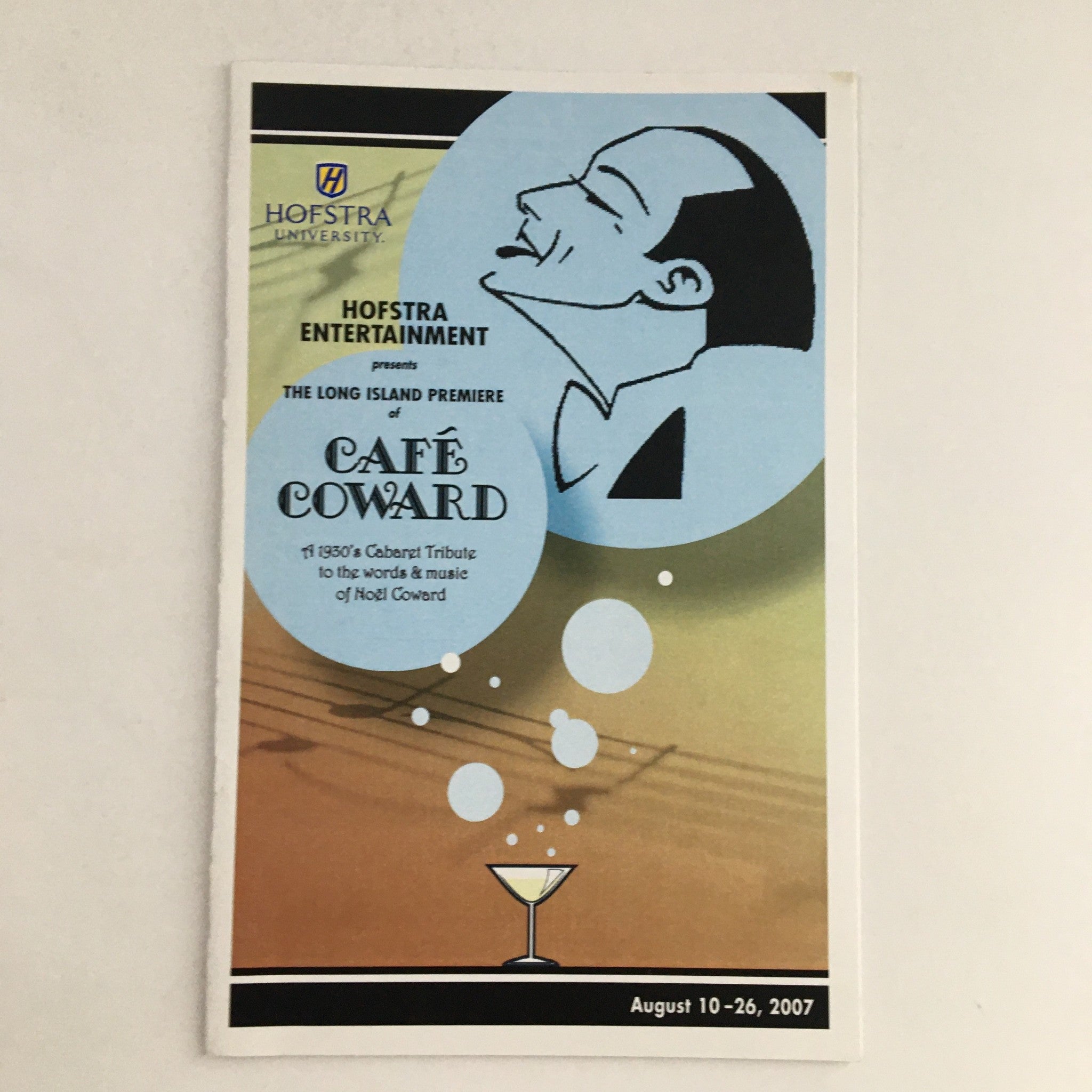 2007 Hofstra University Entertainment Present Cafe Coward by Bryan Williams VG