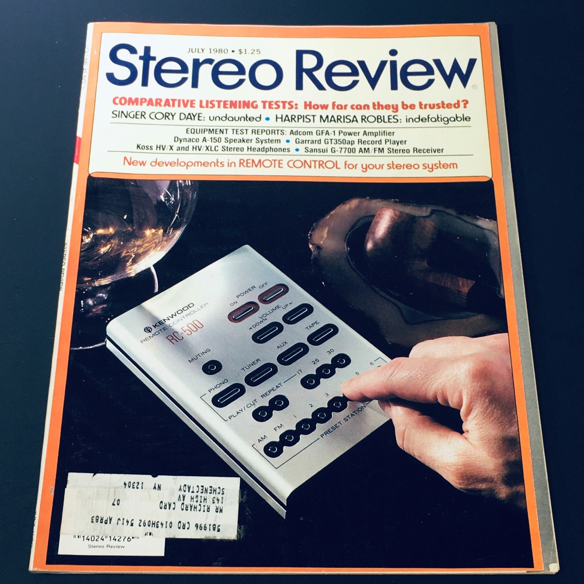 VTG Stereo Review Magazine July 1980 - Singer Cory Daye / Harpist Marisa Robles