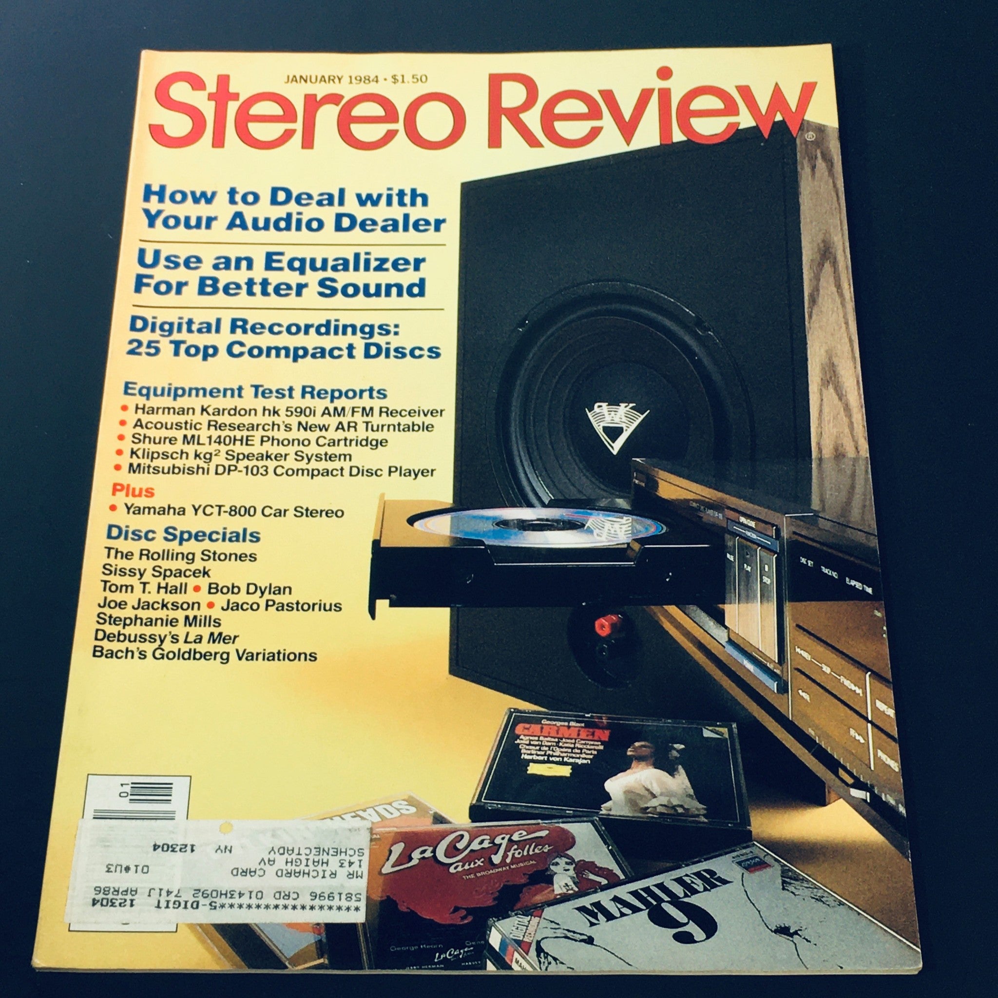 VTG Stereo Review Music Magazine January 1984 - The Rolling Stones Disc Specials