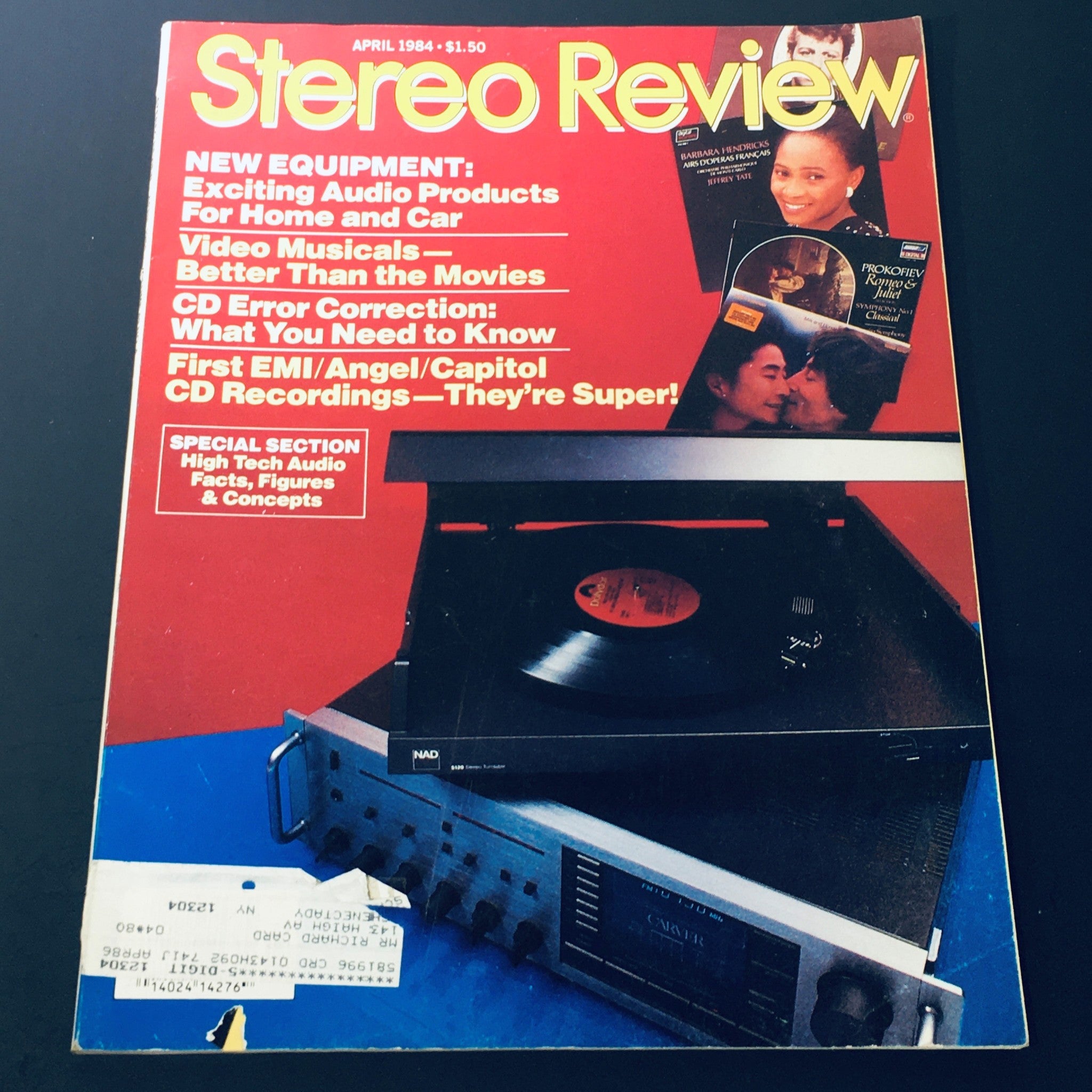 VTG Stereo Review Magazine April 1984 - Barbara Hendricks / Prokofiev