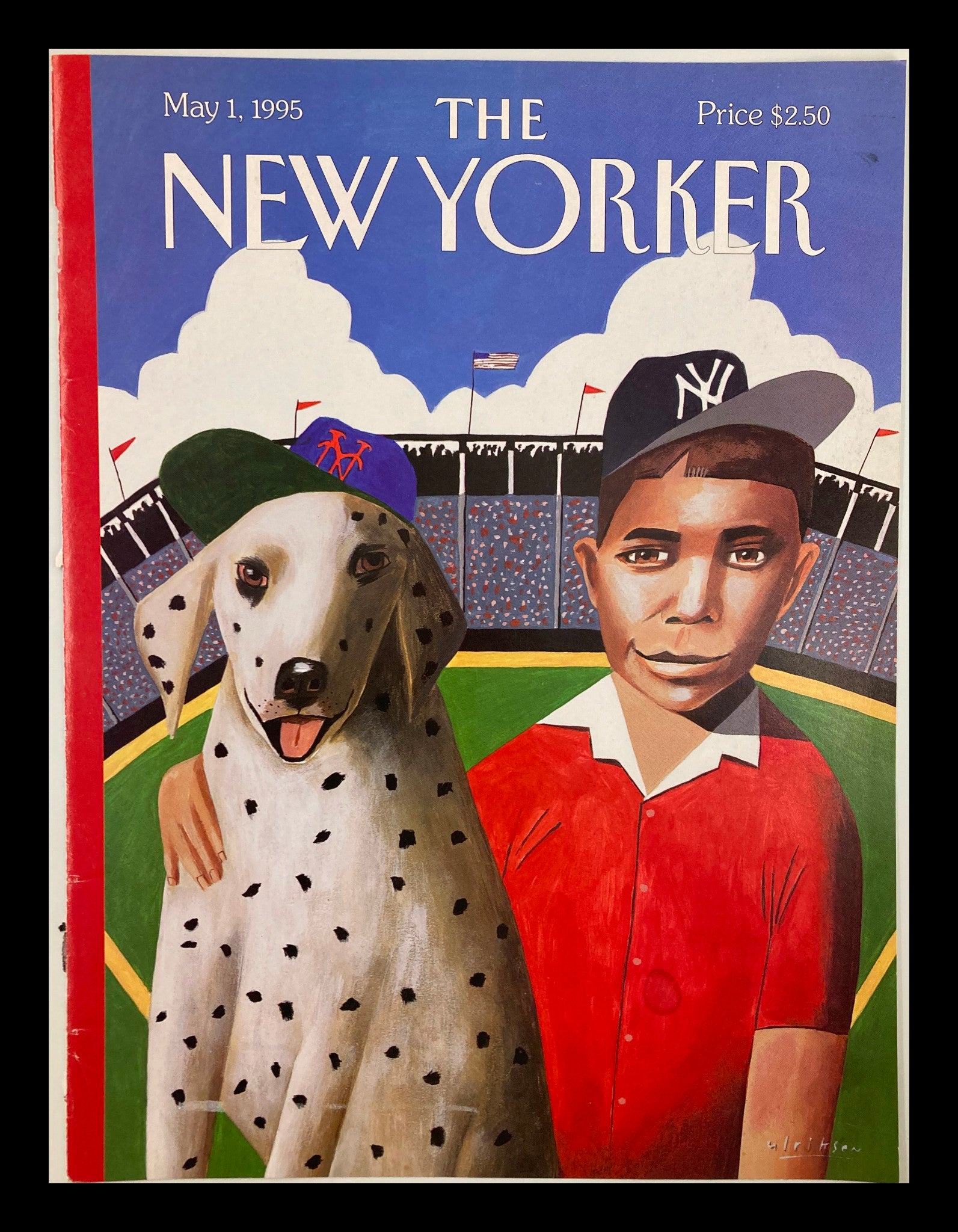 COVER ONLY The New Yorker May 1 1995 Play Ball bby Mark Ulriksen