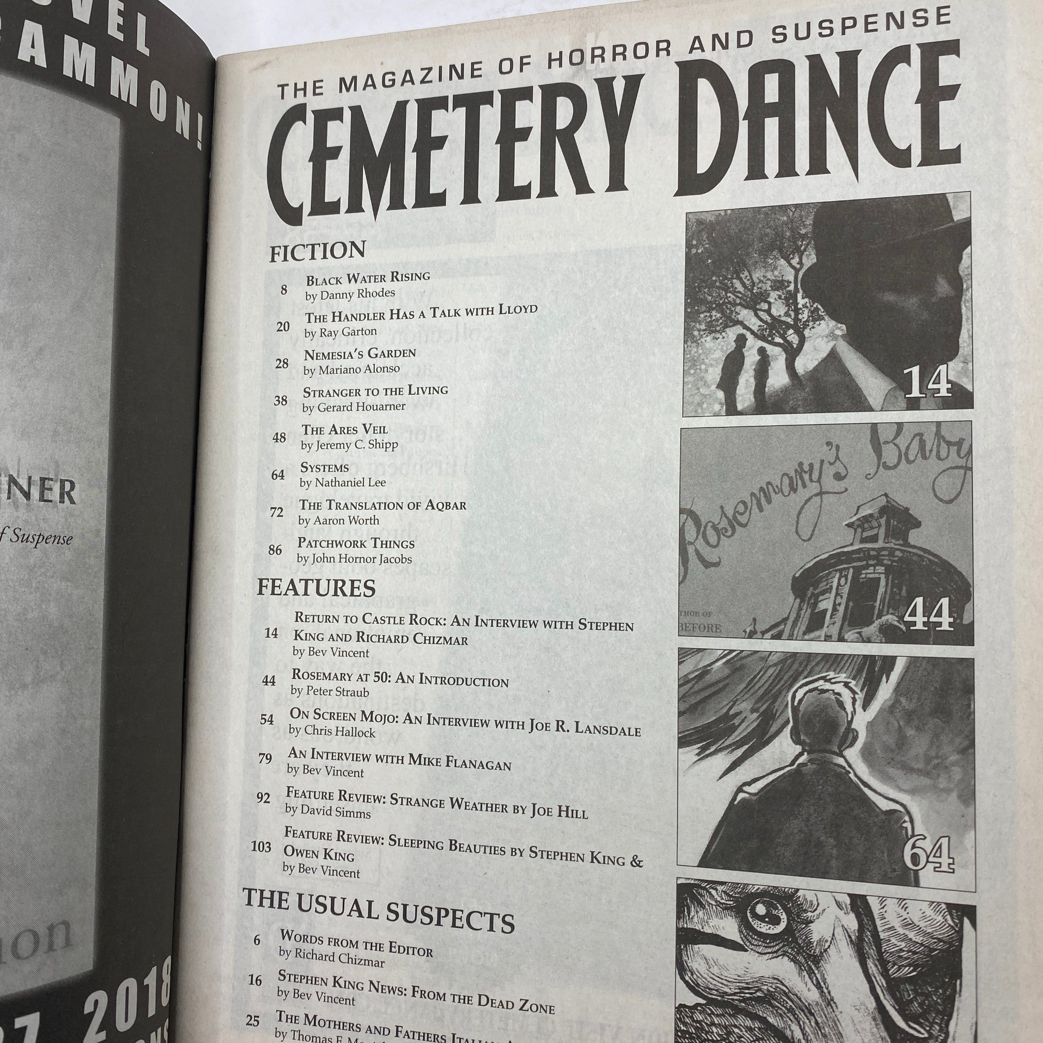 Cemetery Dance Magazine December 2017 #76 Peter Straub, Stephen King No Label VG