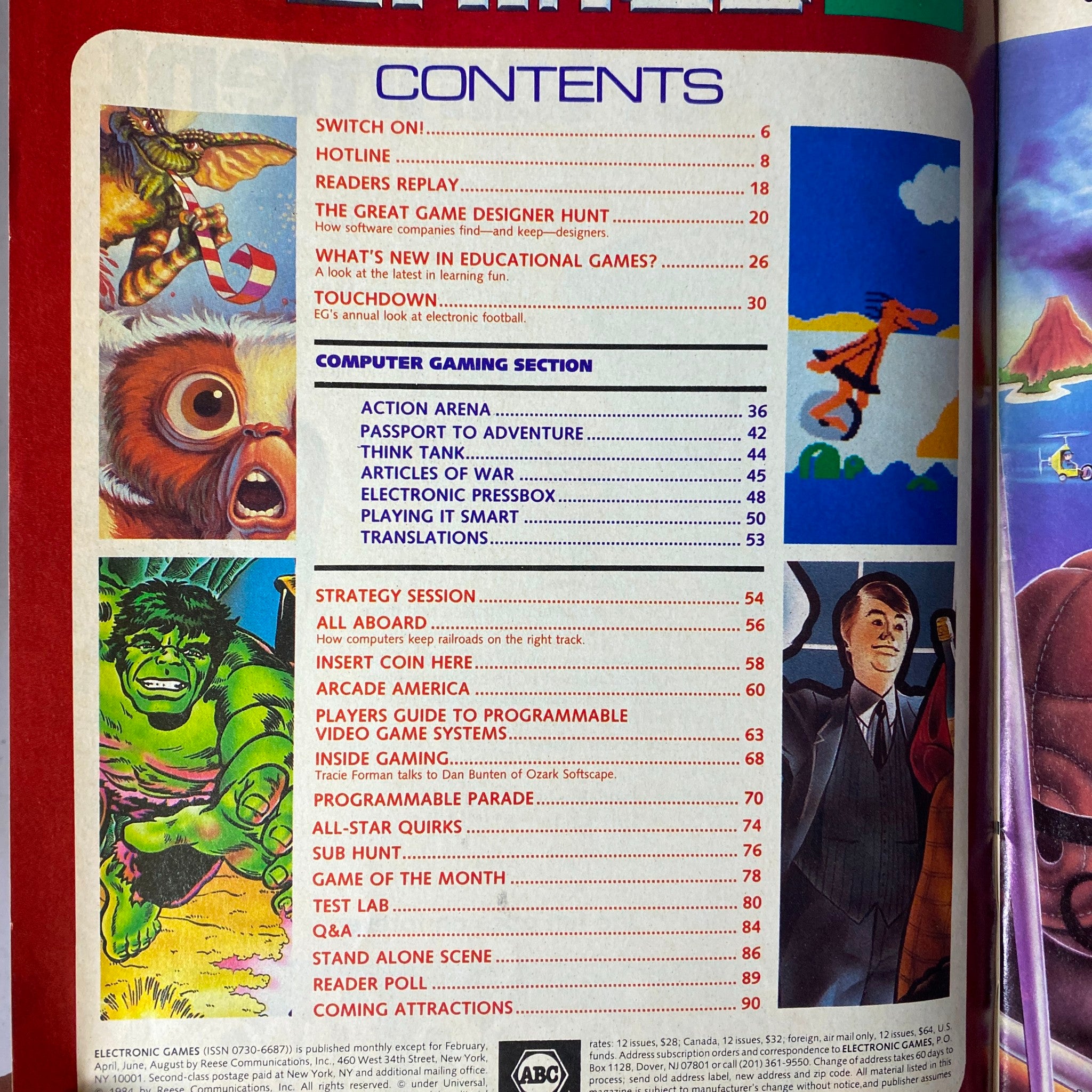 Electronic Games Magazine November 1984 The 1985 Educational Software Preview VG