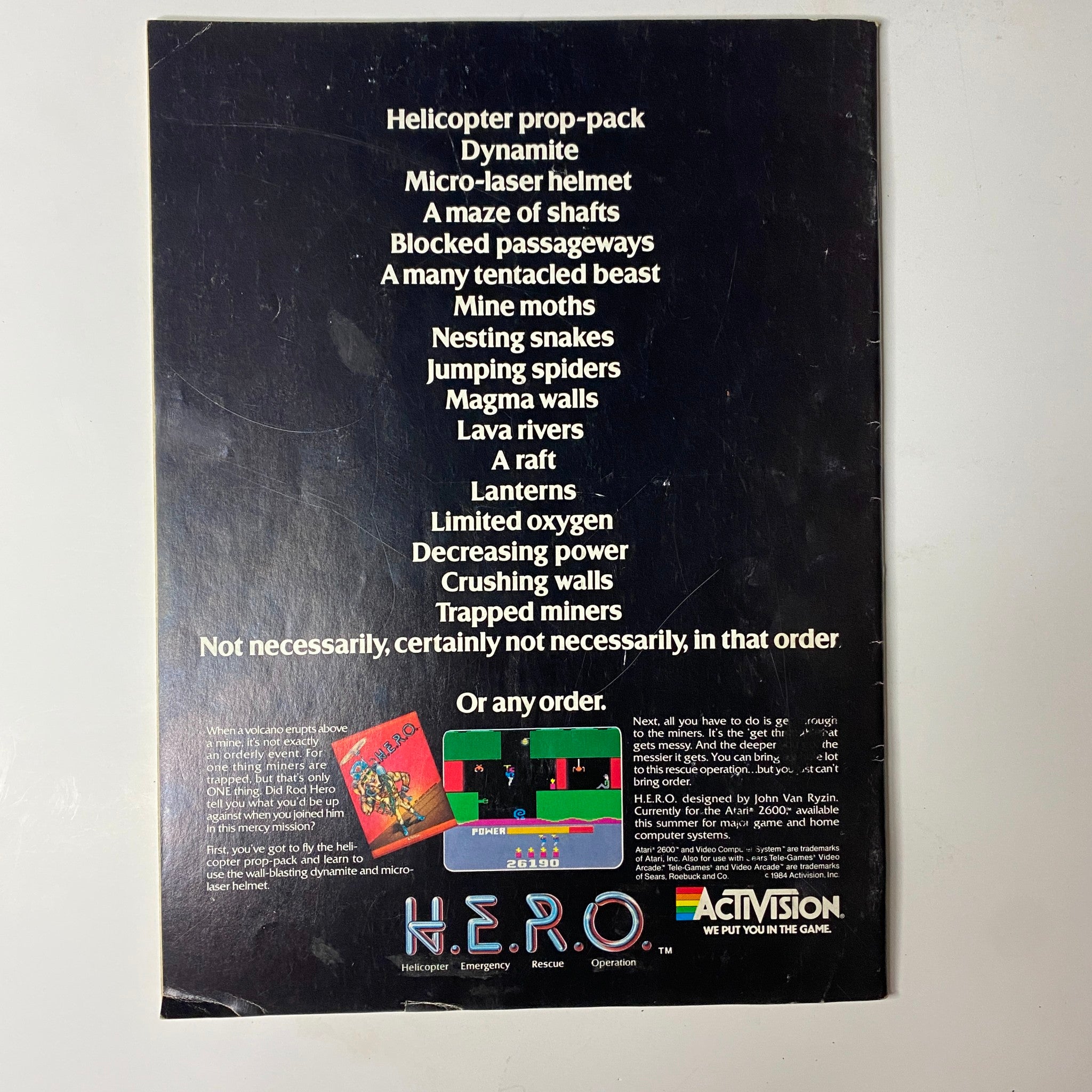 Back cover of Electronic Games Magazine July 1984 featuring listings for electronic baseball games and advertisements for gameplay, with visual elements related to classic video gaming. This magazine is in VG condition and includes a guide to electronic baseball games.