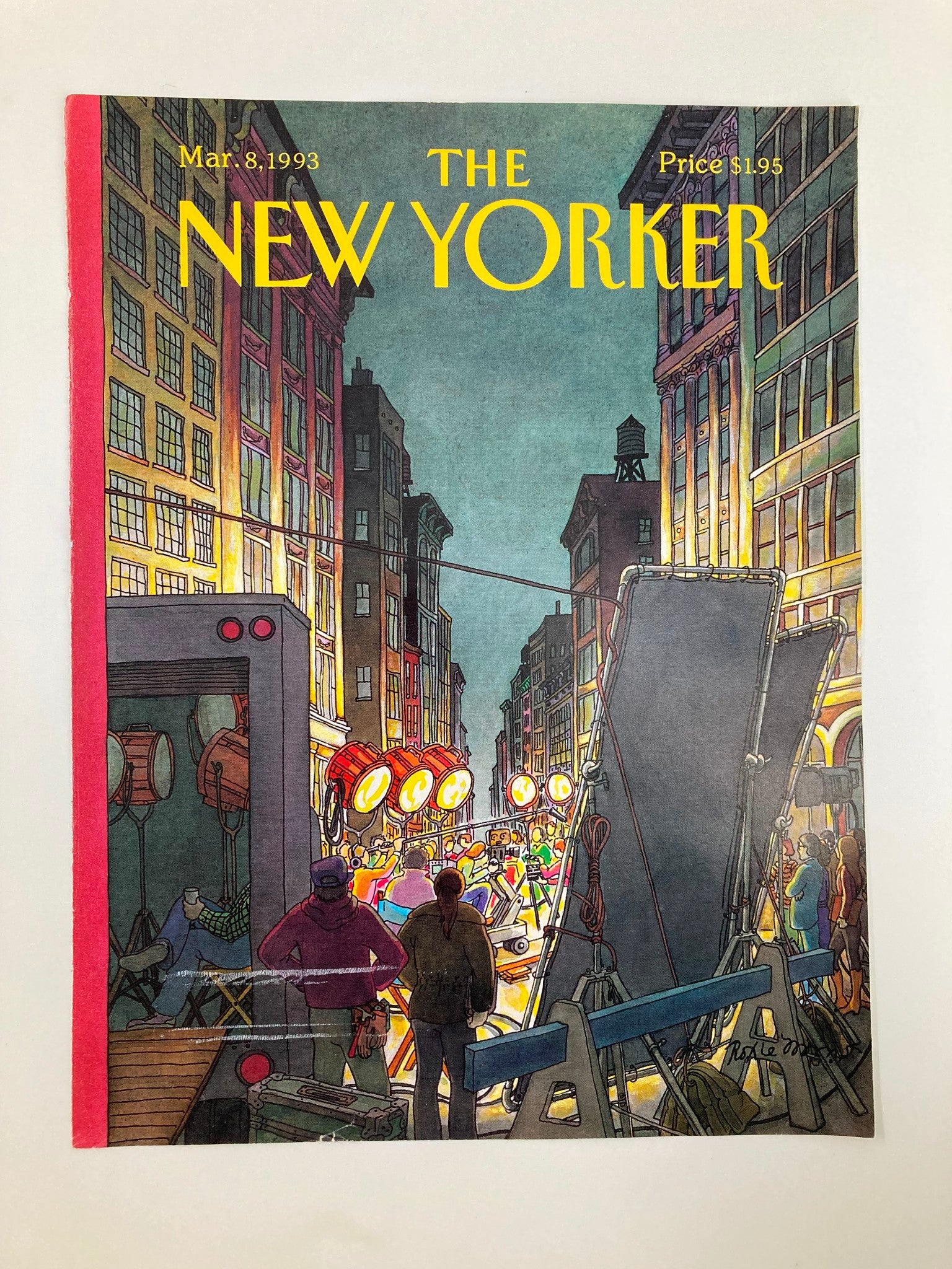 COVER ONLY The New Yorker Magazine March 8 1993 On Set by Roxie Munro