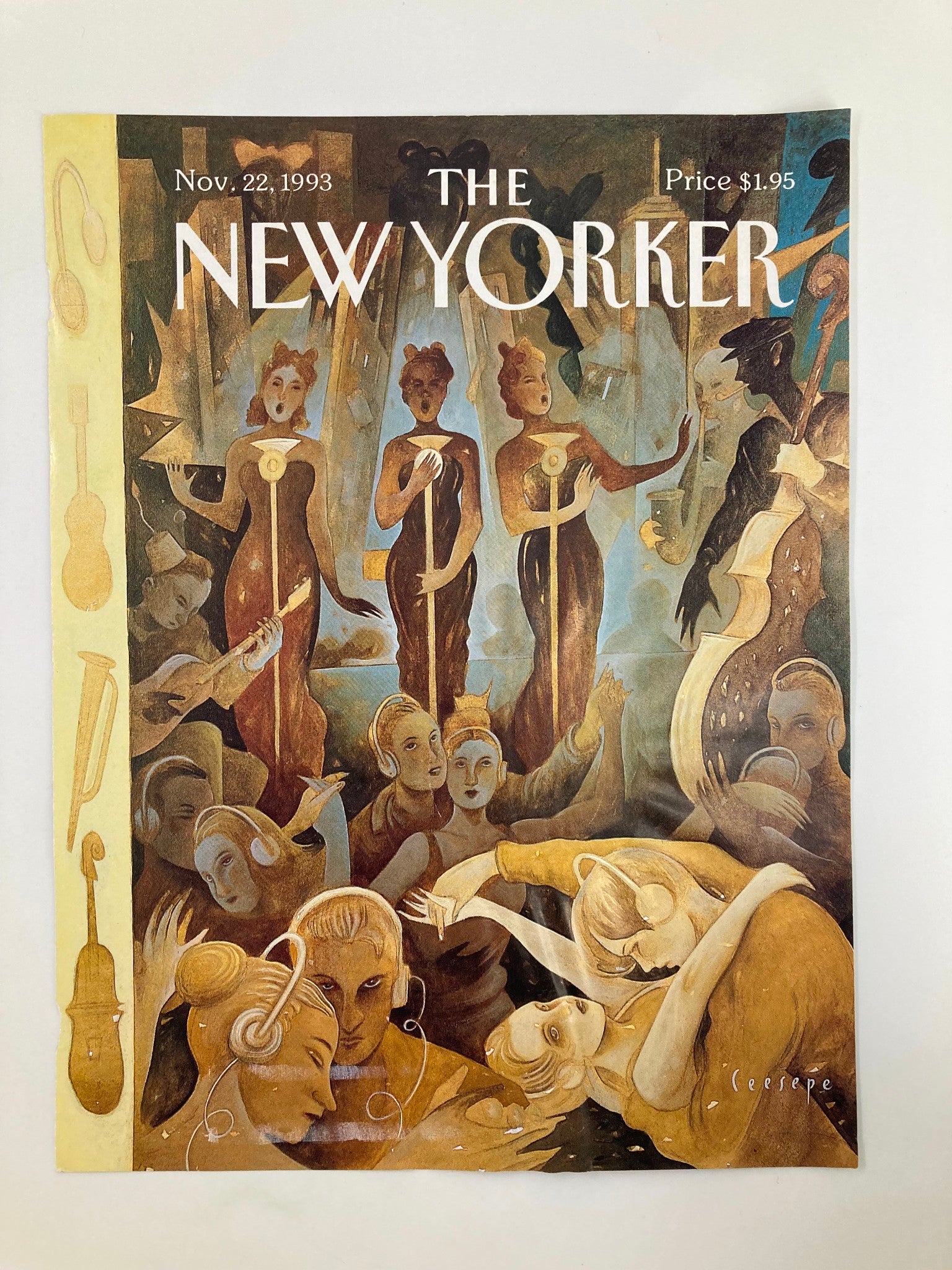 COVER ONLY The New Yorker November 22 1993 Plugged In by Ceesepe Perez