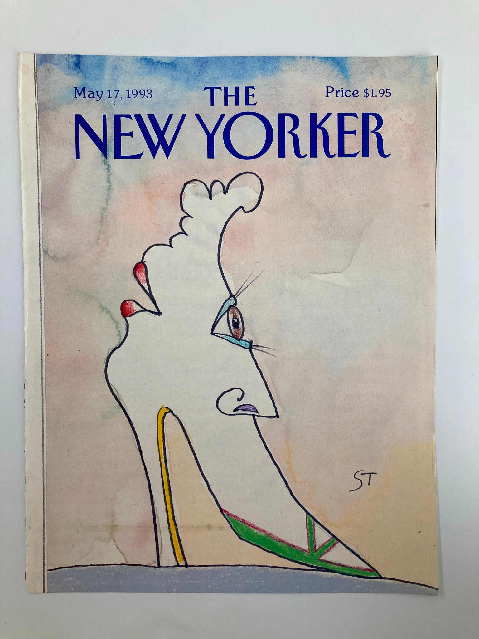 COVER ONLY The New Yorker May 17 1993 The Shoe by Saul Steinberg