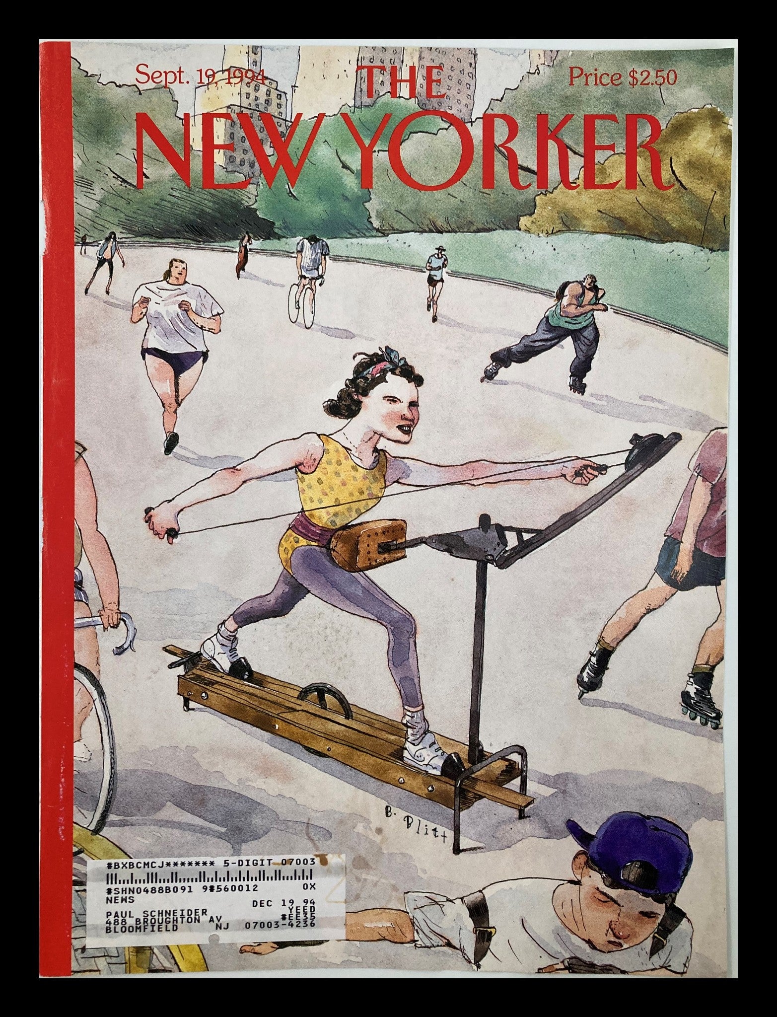 COVER ONLY The New Yorker September 19 1994 On Track by Barry Blitt