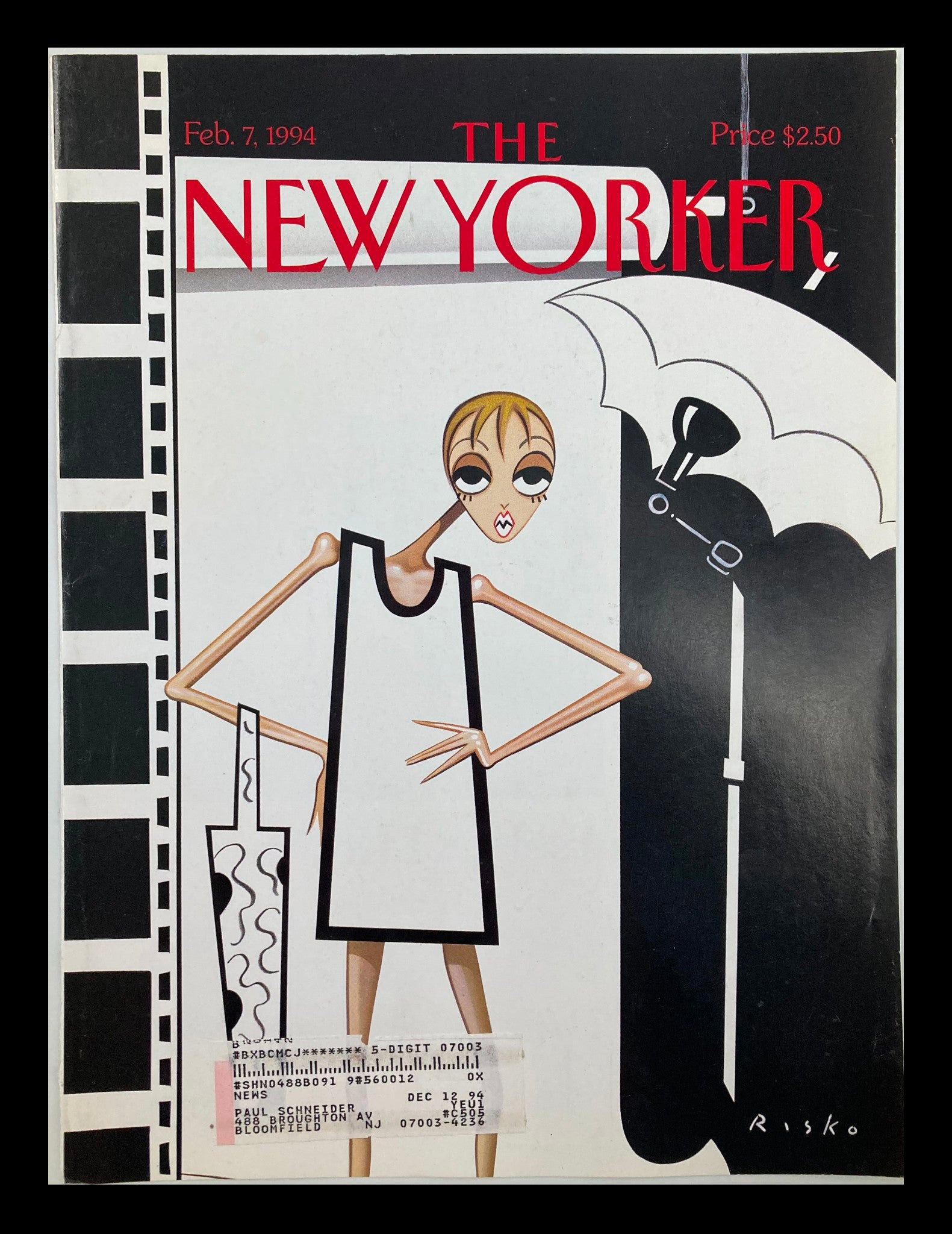 COVER ONLY The New Yorker February 7 1994 The Look by Robert Risko