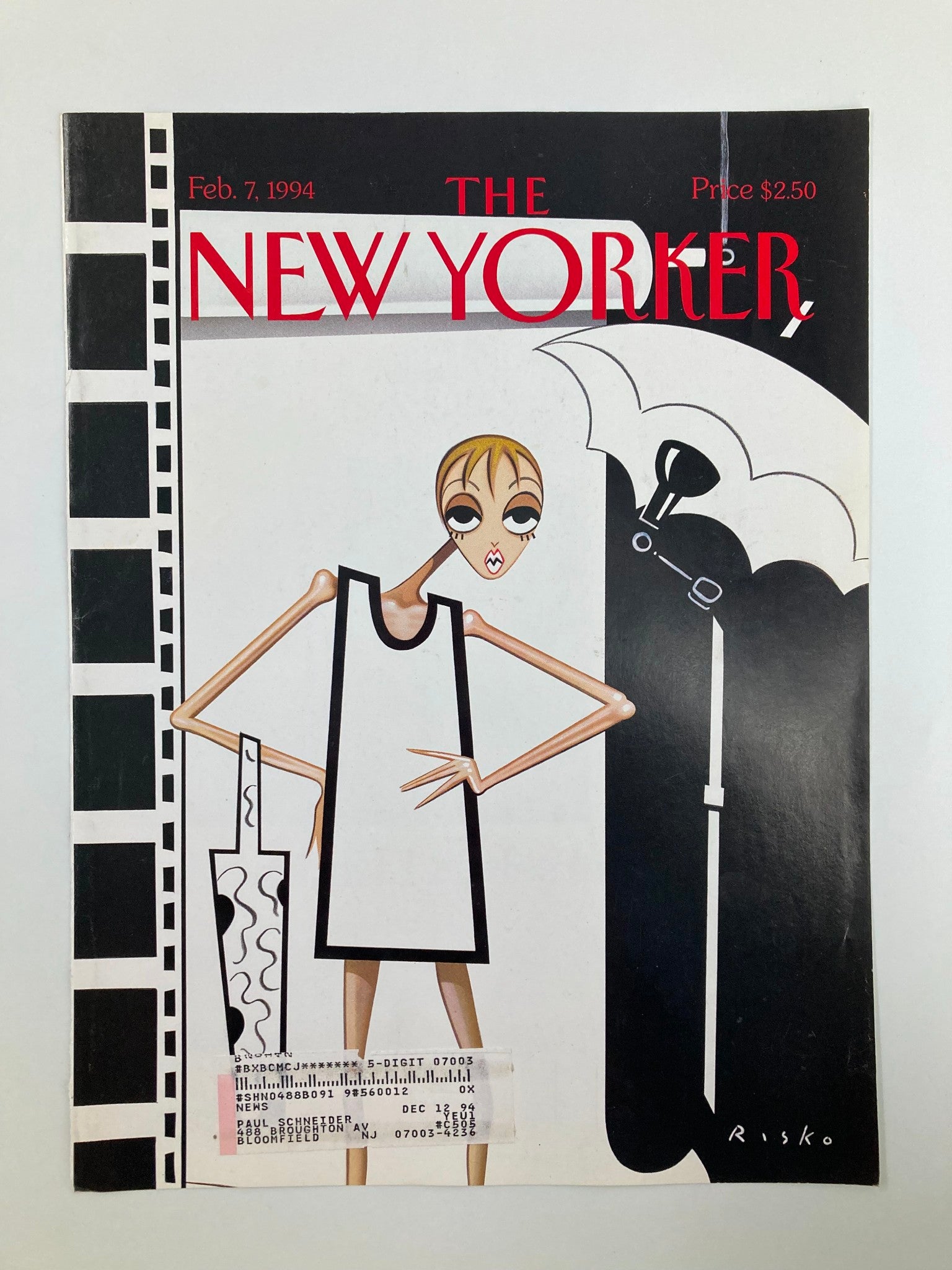 COVER ONLY The New Yorker February 7 1994 The Look by Robert Risko