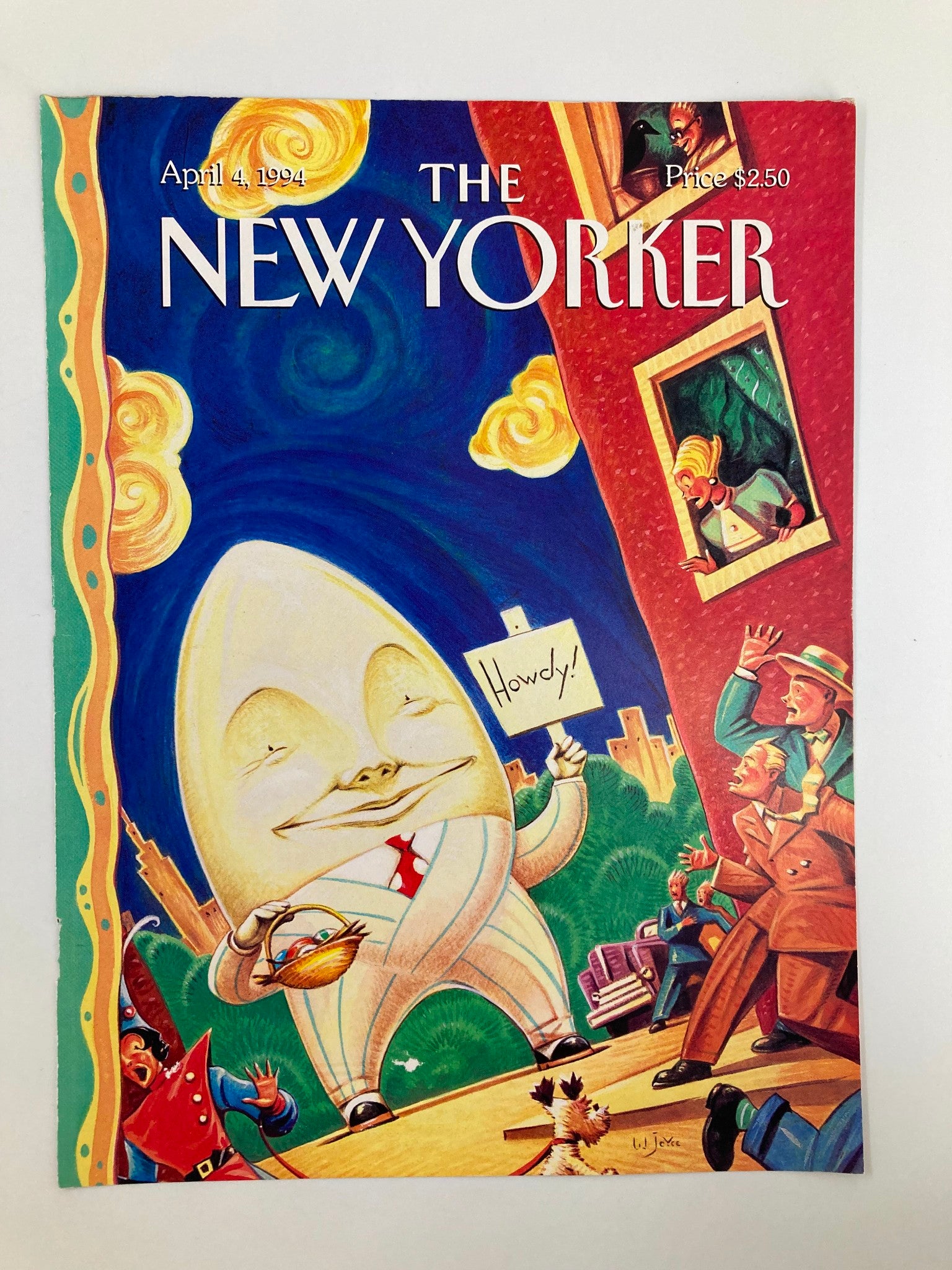 COVER ONLY The New Yorker April 4 1994 The Egg Man by William Joyce