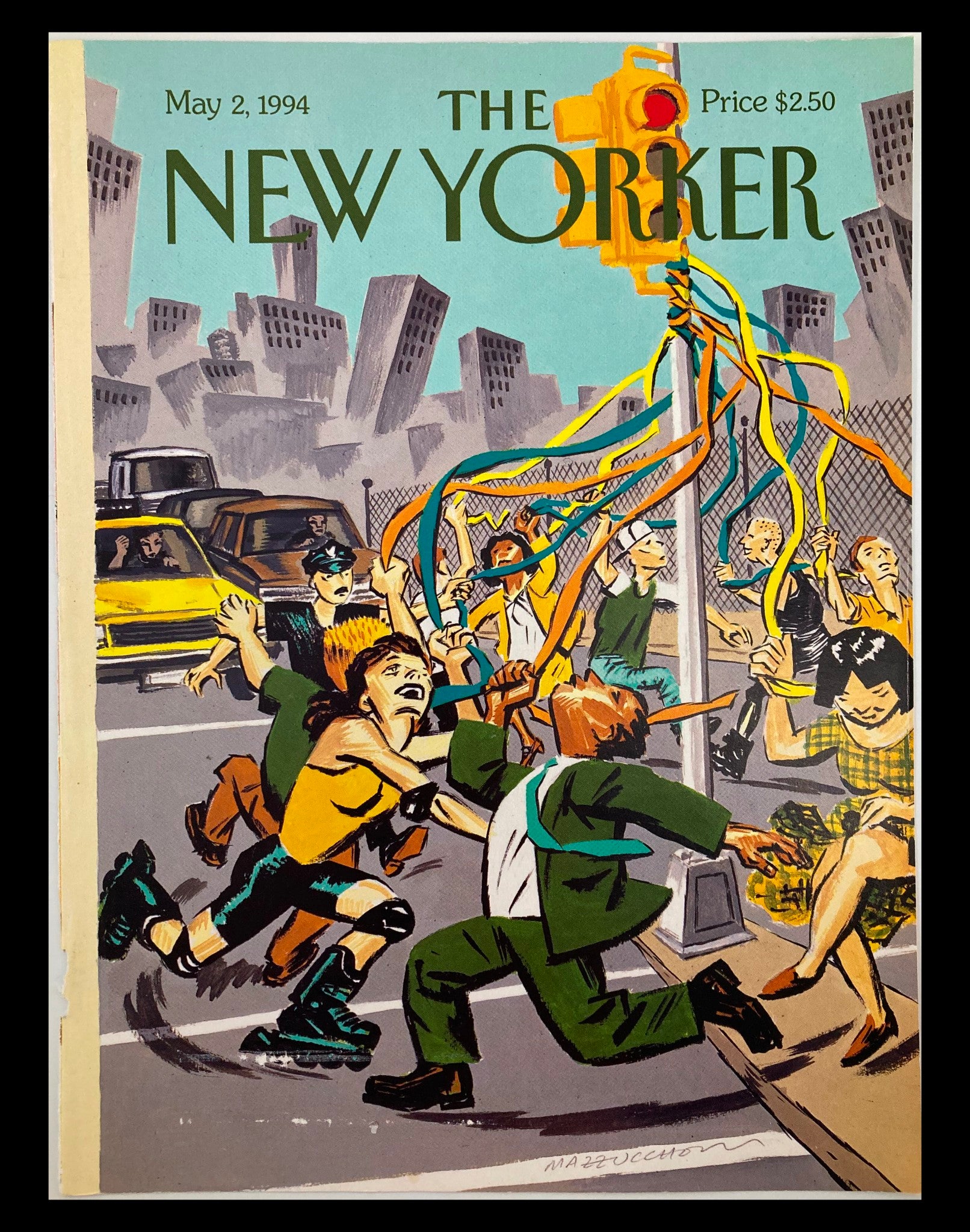 COVER ONLY The New Yorker May 2 1994 May Day by David Mazzuchelli