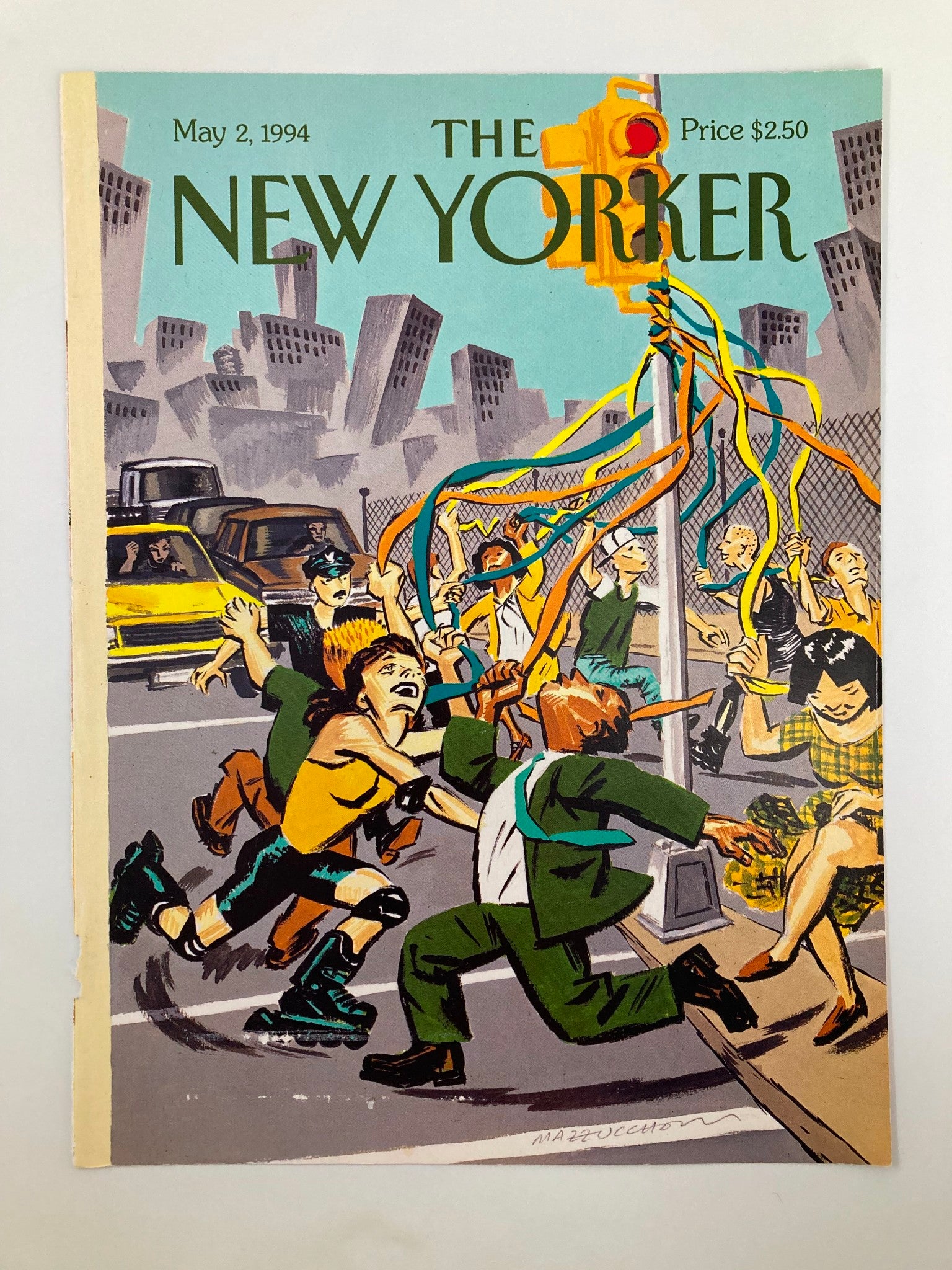 COVER ONLY The New Yorker May 2 1994 May Day by David Mazzuchelli