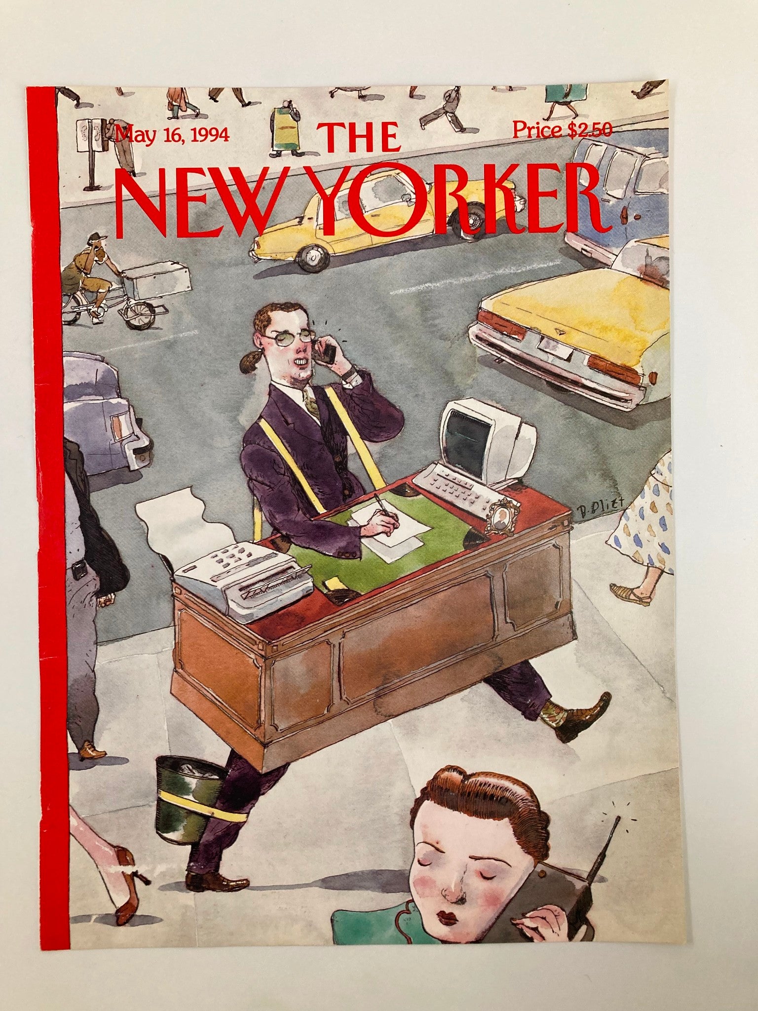 COVER ONLY The New Yorker May 16 1994 Upwardly Mobile by Barry Blitt