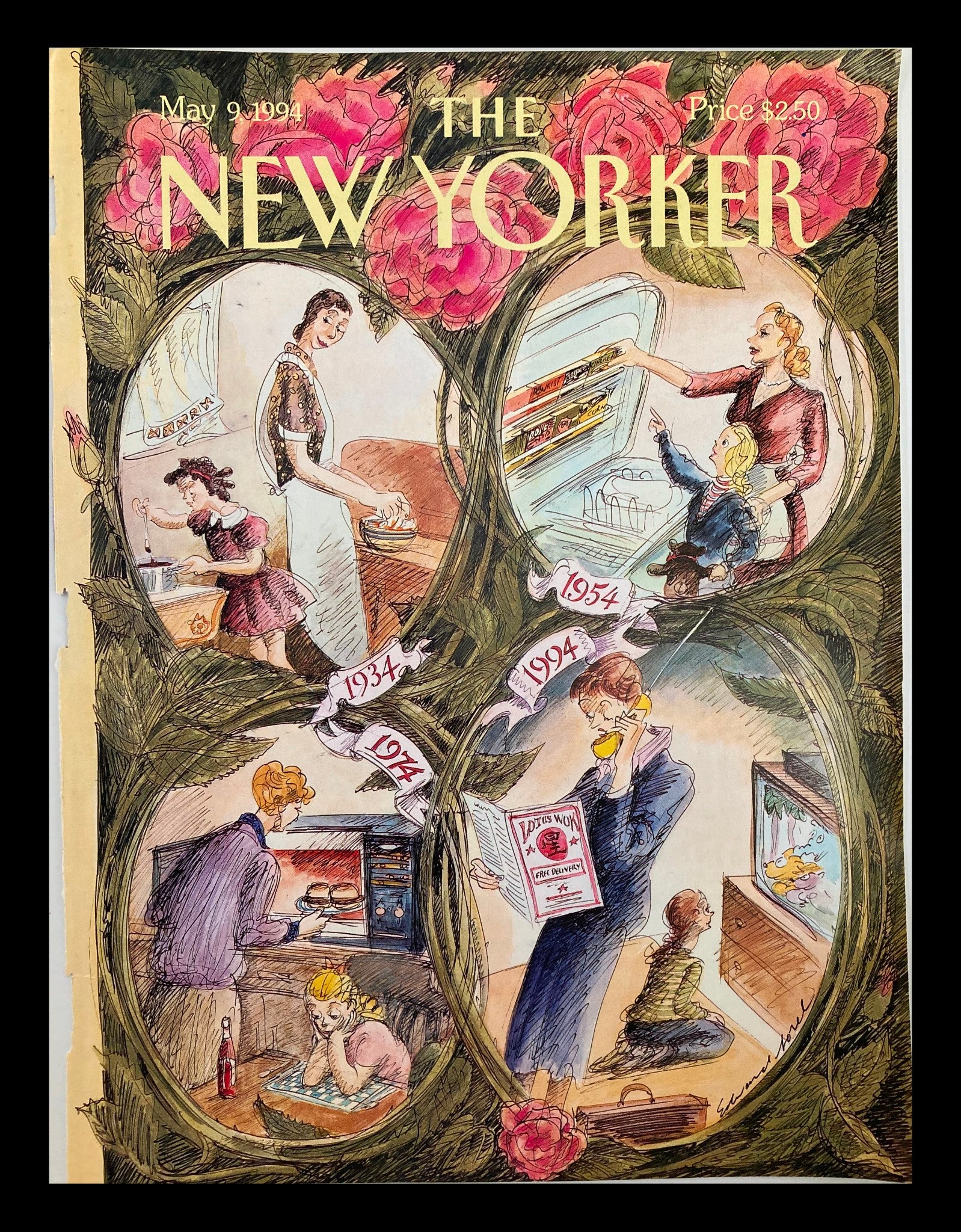 COVER ONLY The New Yorker May 9 1994 Moms by Edward Sorel No Label