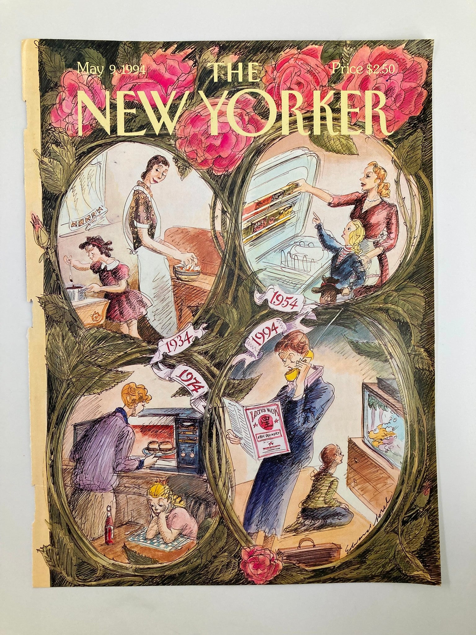 COVER ONLY The New Yorker May 9 1994 Moms by Edward Sorel No Label