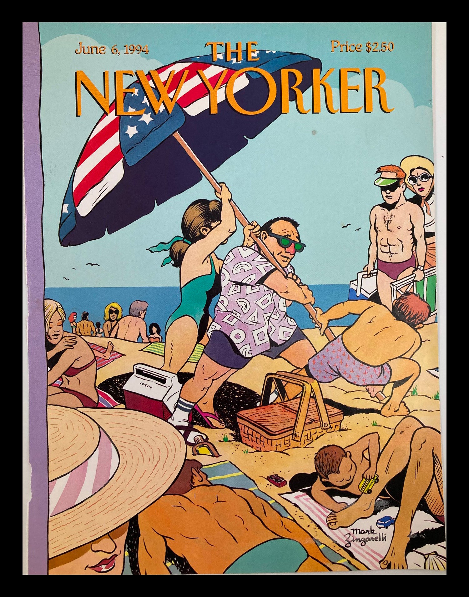 COVER ONLY The New Yorker June 6 1994 Memorial Day by Mark Zingarelli