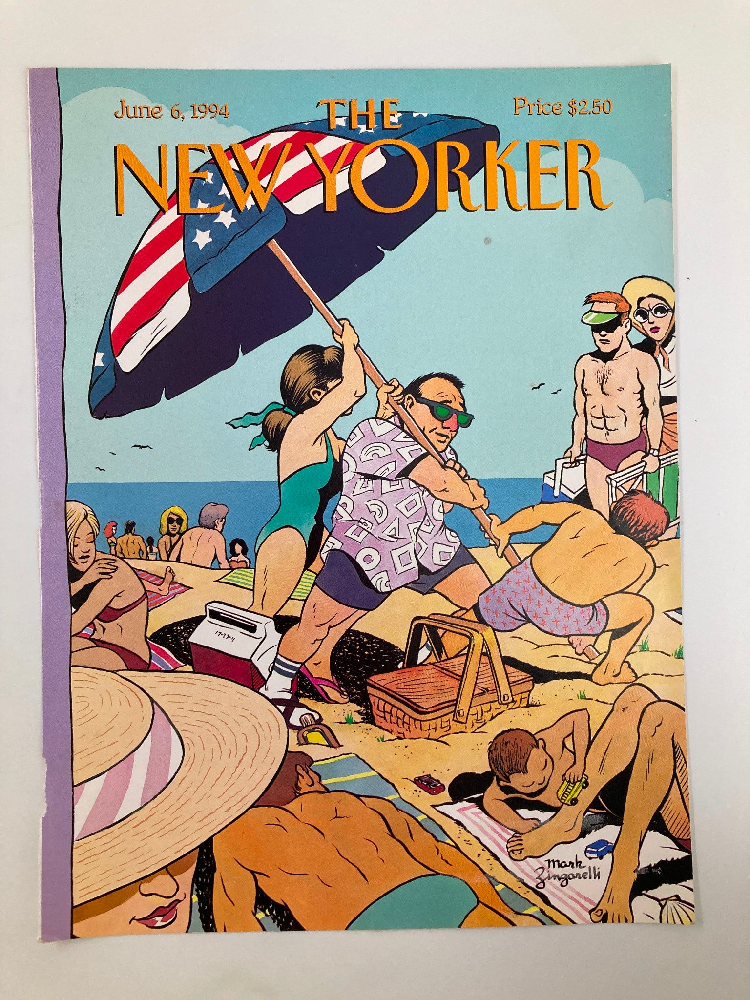 COVER ONLY The New Yorker June 6 1994 Memorial Day by Mark Zingarelli