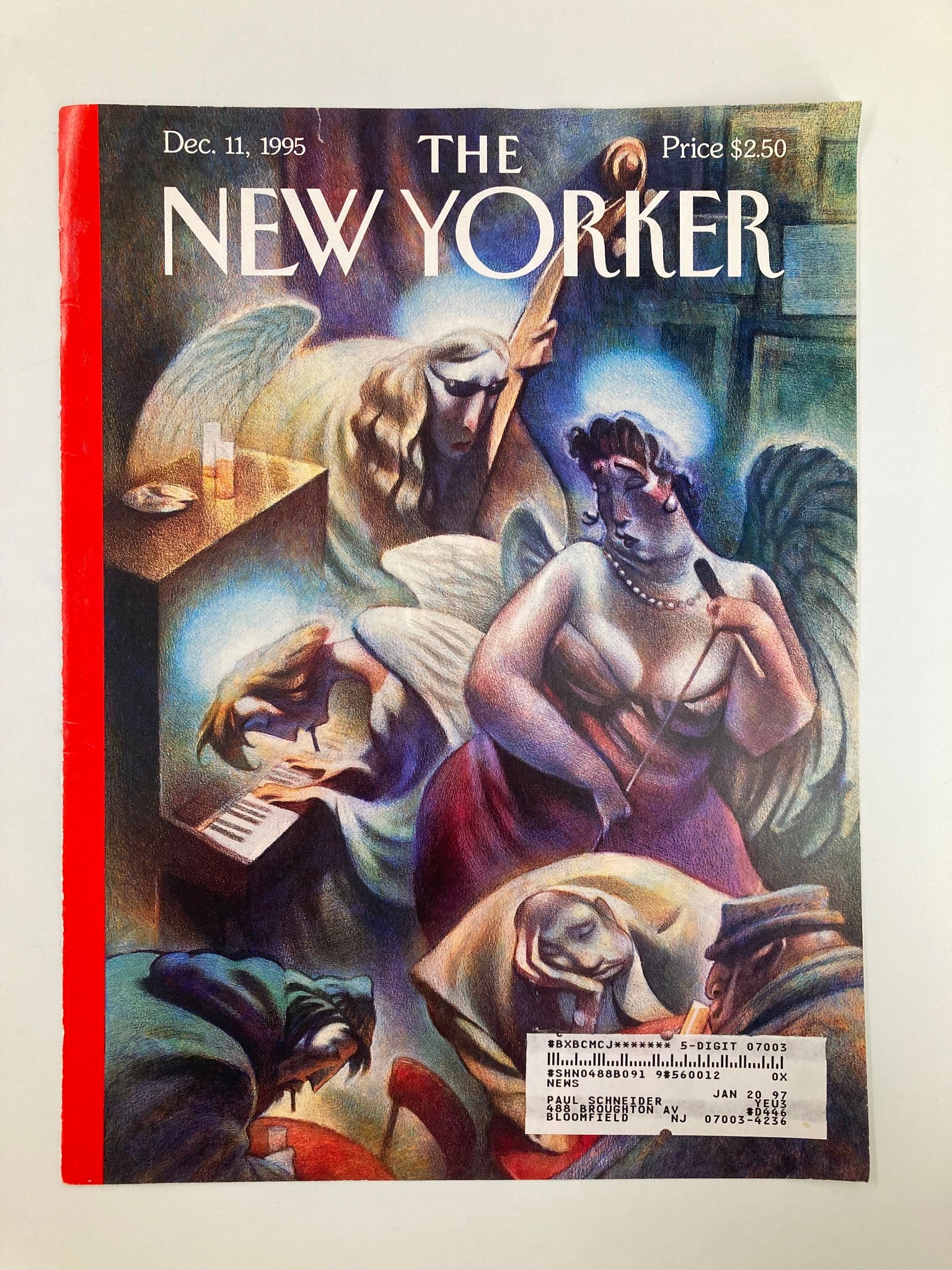 COVER ONLY The New Yorker December 11 1995 Heavenly Blues by Carter Goodrich