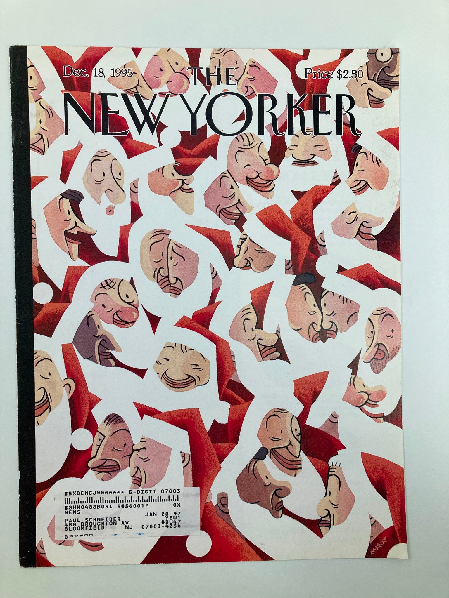 COVER ONLY The New Yorker December 18 1995 Santa City by Max