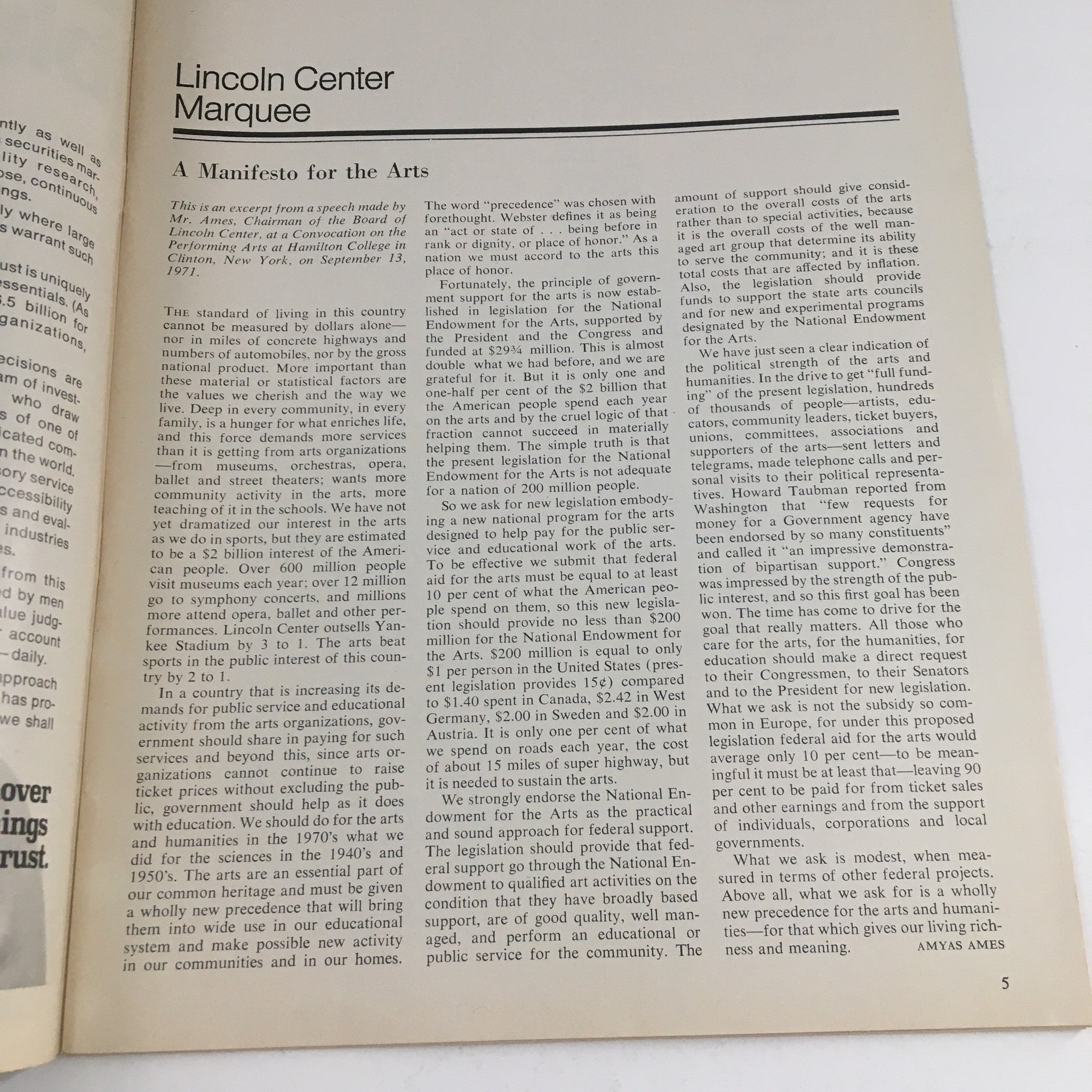 1971 Philharmonic Hall Lincoln Center Present Prospective Encounter by P. Boulez