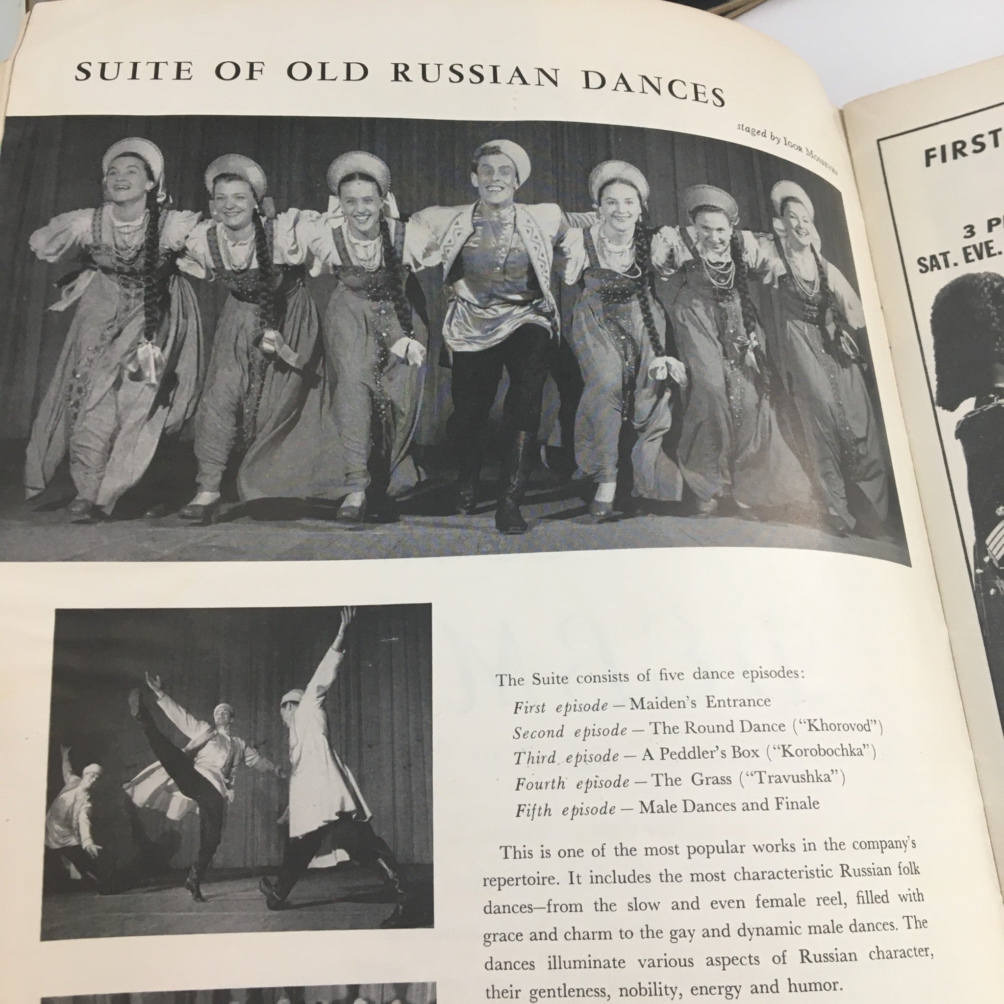 1965 S. Hurok Presents Moiseyev Dance Company from Moscow by Igor Moiseyev